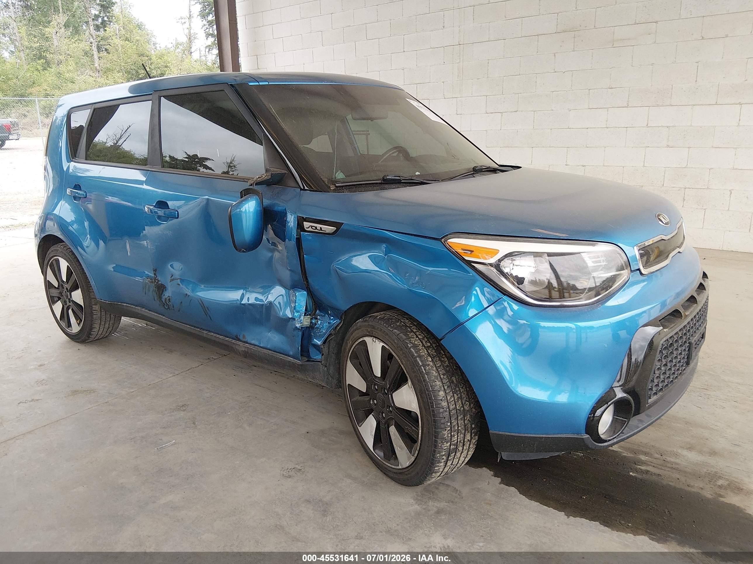 2016 Kia Soul +, VIN KNDJP3A53G7392243 — Side