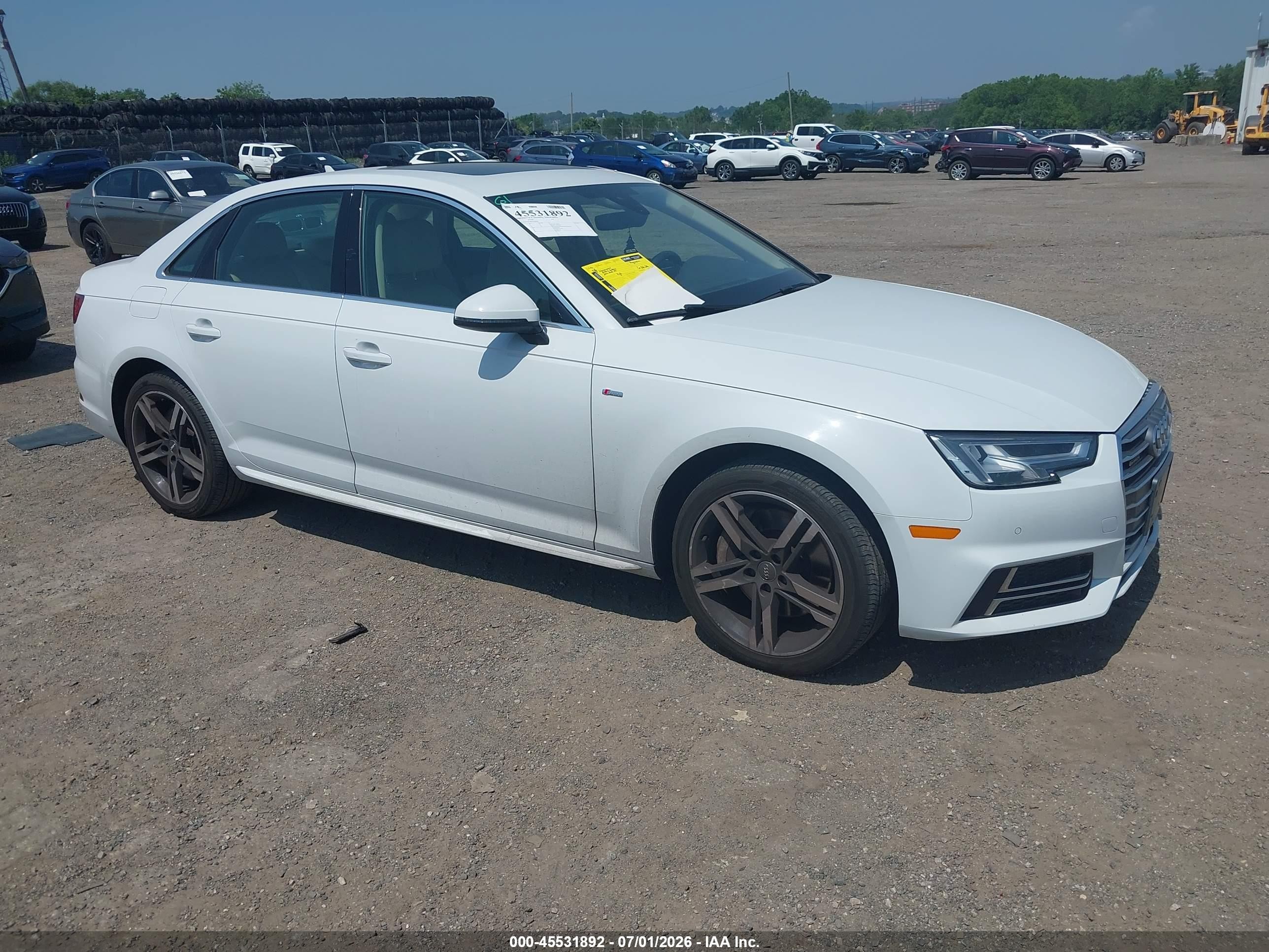 2017 Audi A4 Premium Plus, VIN WAUENAF46HA164850 — Front end
