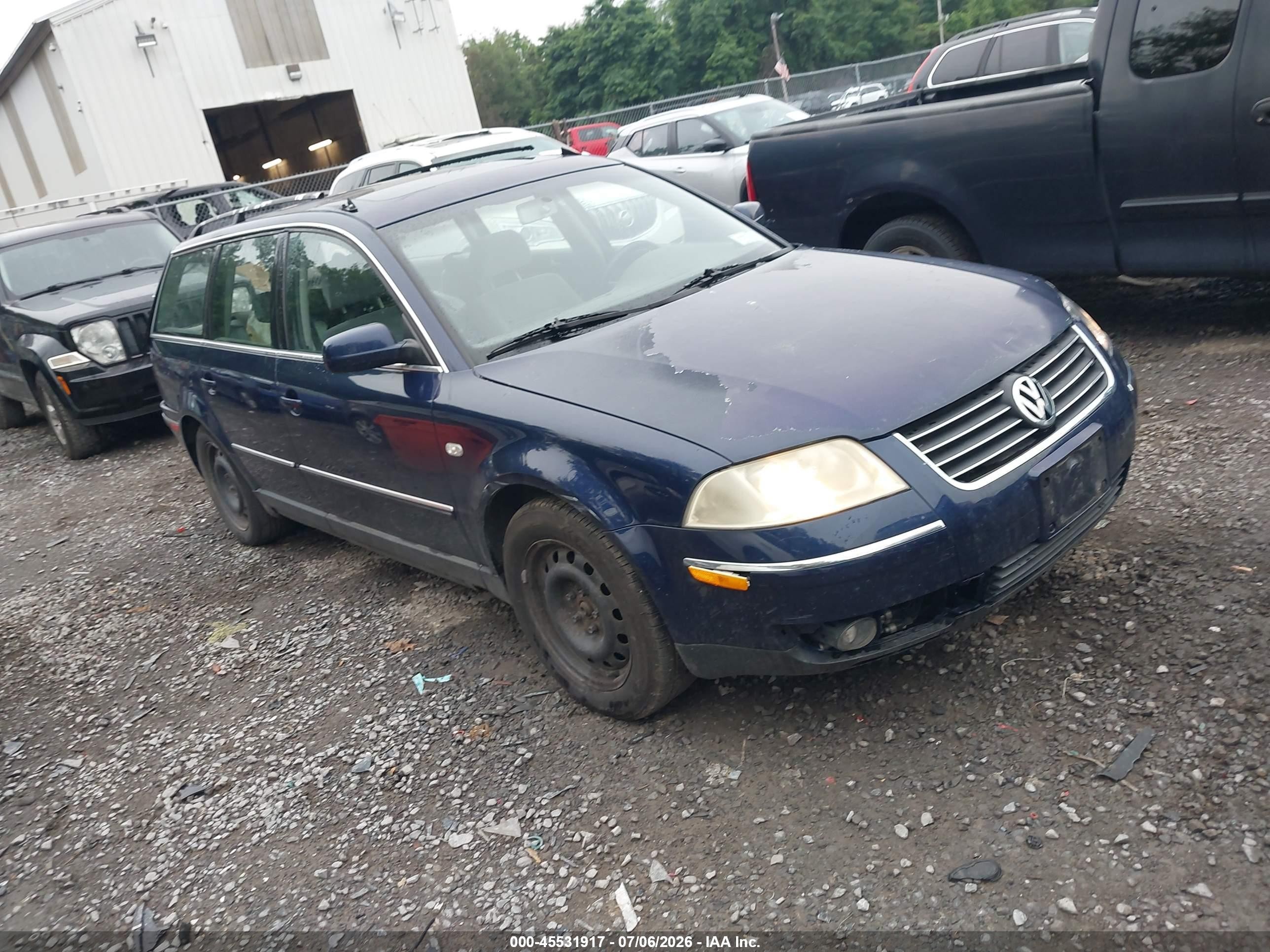 2003 Volkswagen Passat GLS, VIN WVWVD63B13E027127 — Rear end