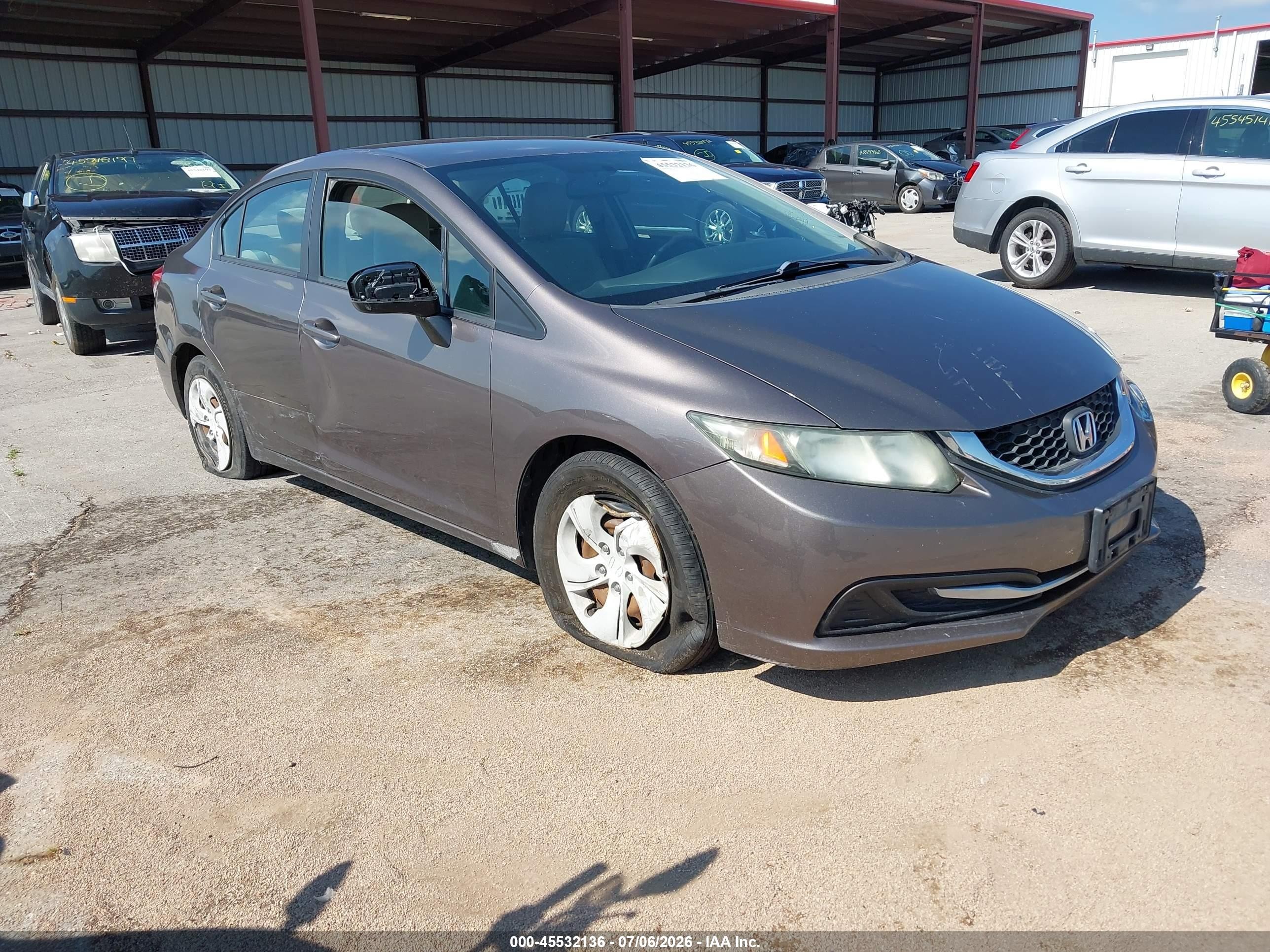 2014 Honda Civic LX, VIN 19XFB2F59EE042880 — All over