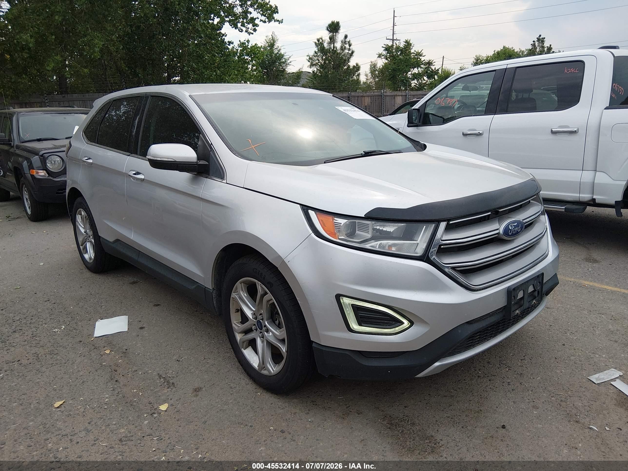 2015 Ford Edge Titanium, VIN 2FMTK4K91FBB30916 — Hail