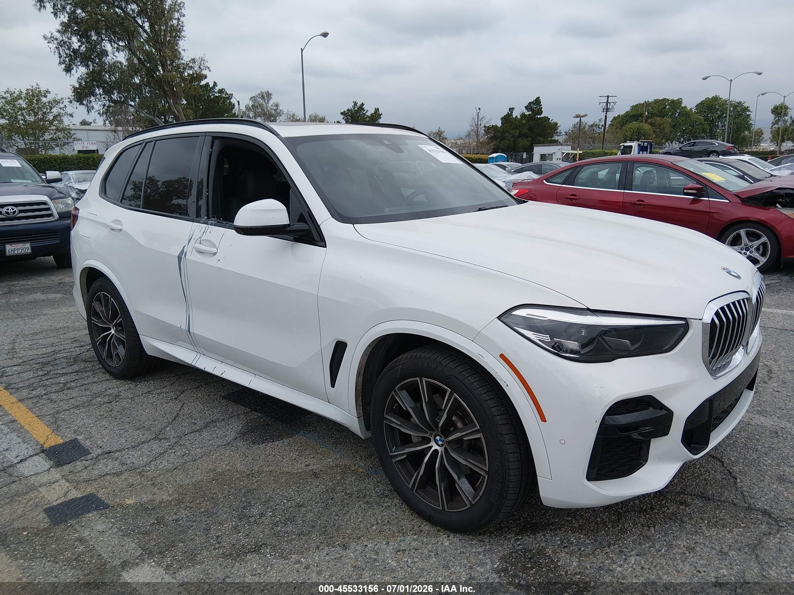 2022 BMW X5 xDrive40i, VIN 5UXCR6C00N9J28273 — Vandalism