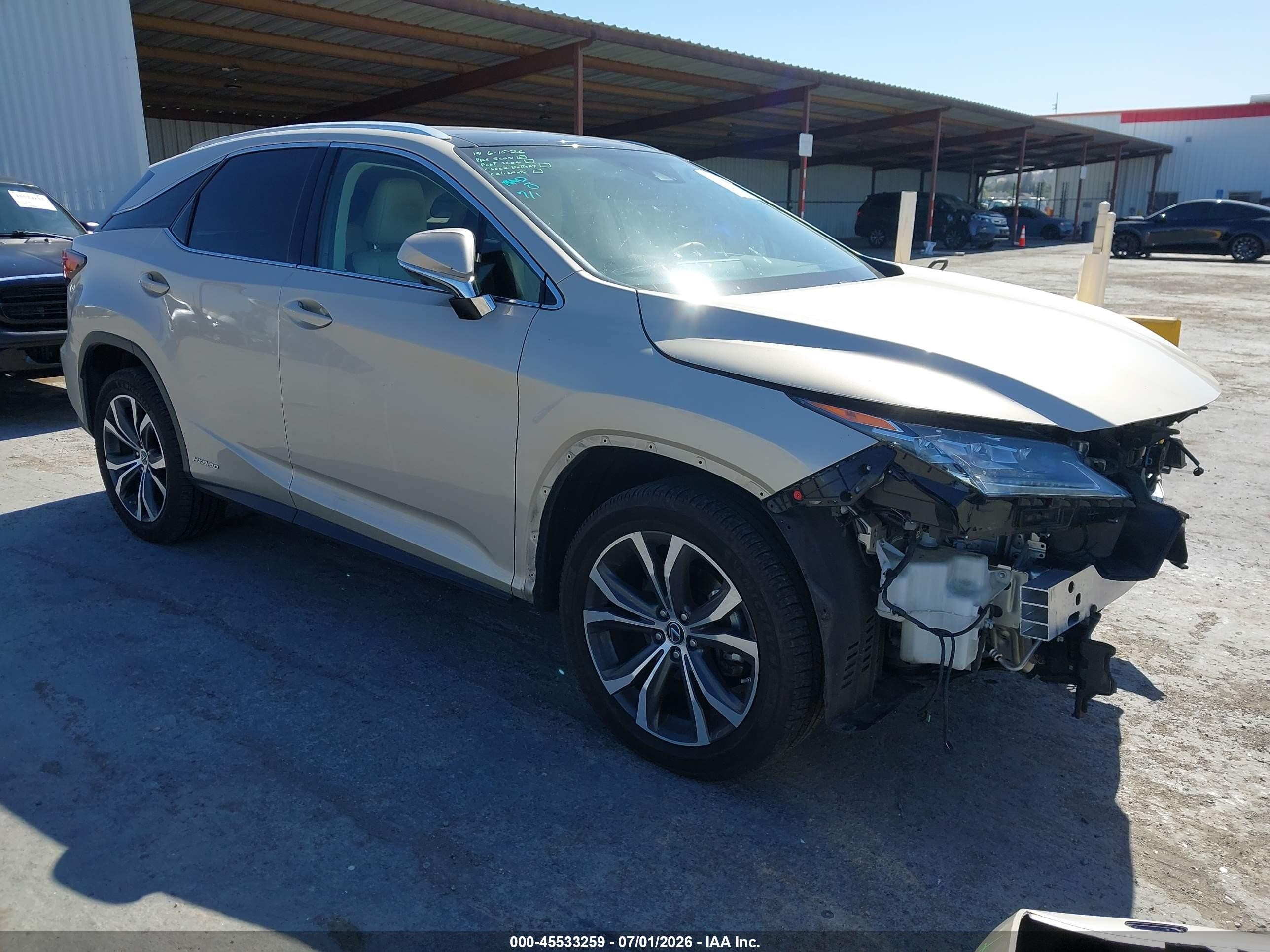 2019 Lexus RX 450h F Sport, VIN 2T2BGMCAXKC030367 — Front end