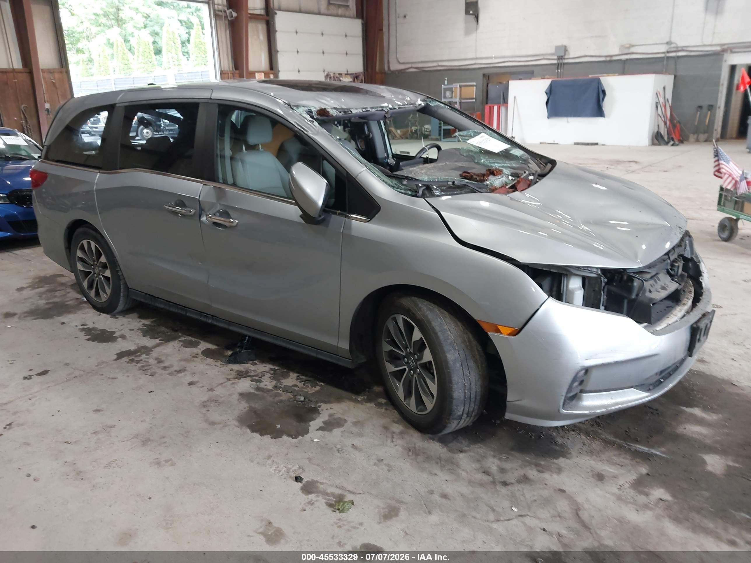 2021 Honda Odyssey EX-L, VIN 5FNRL6H7XMB016216 — Storm