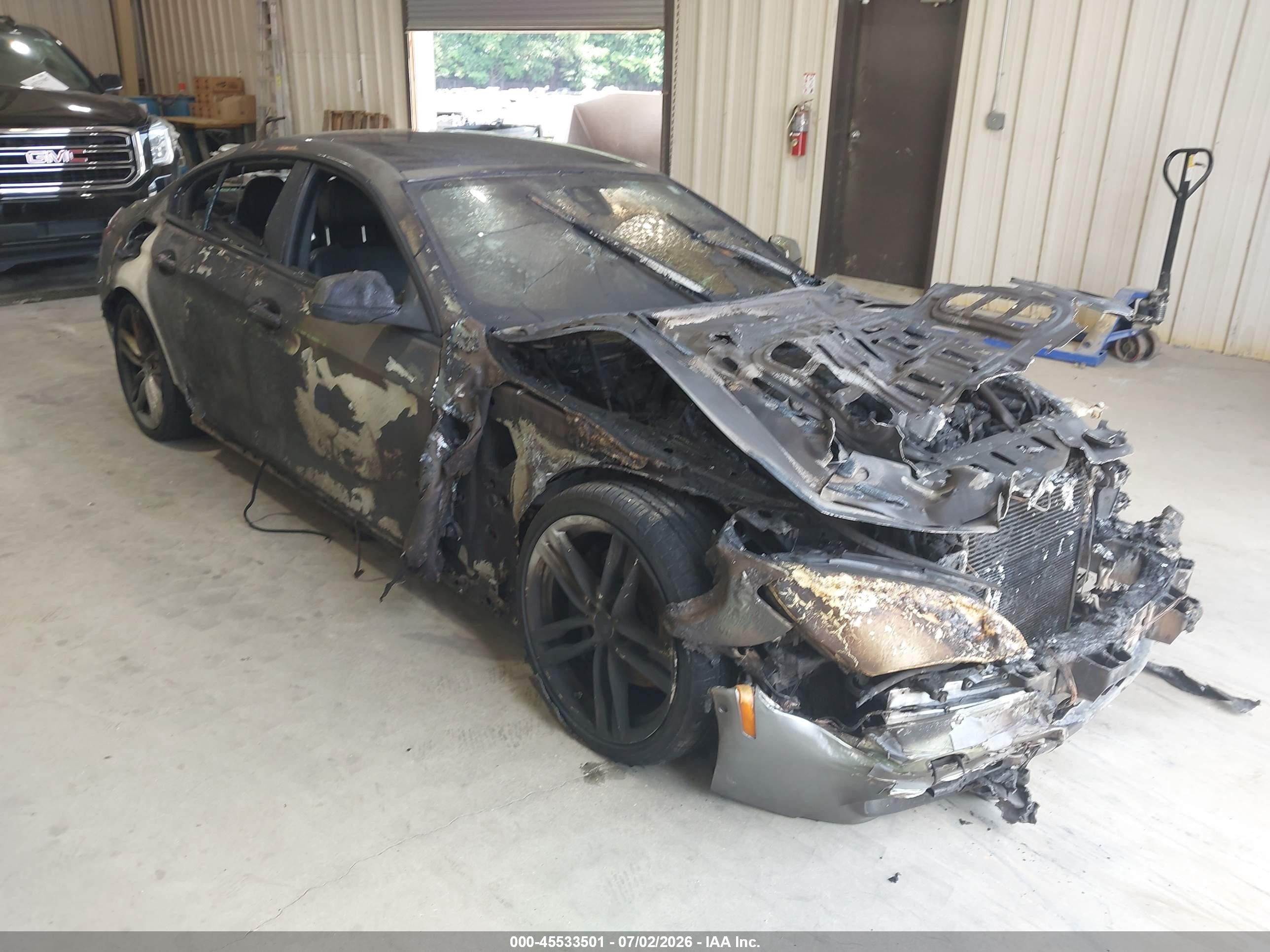 2014 BMW 6 Series 650i xDrive, VIN WBA6B4C59ED760329 — Engine fire