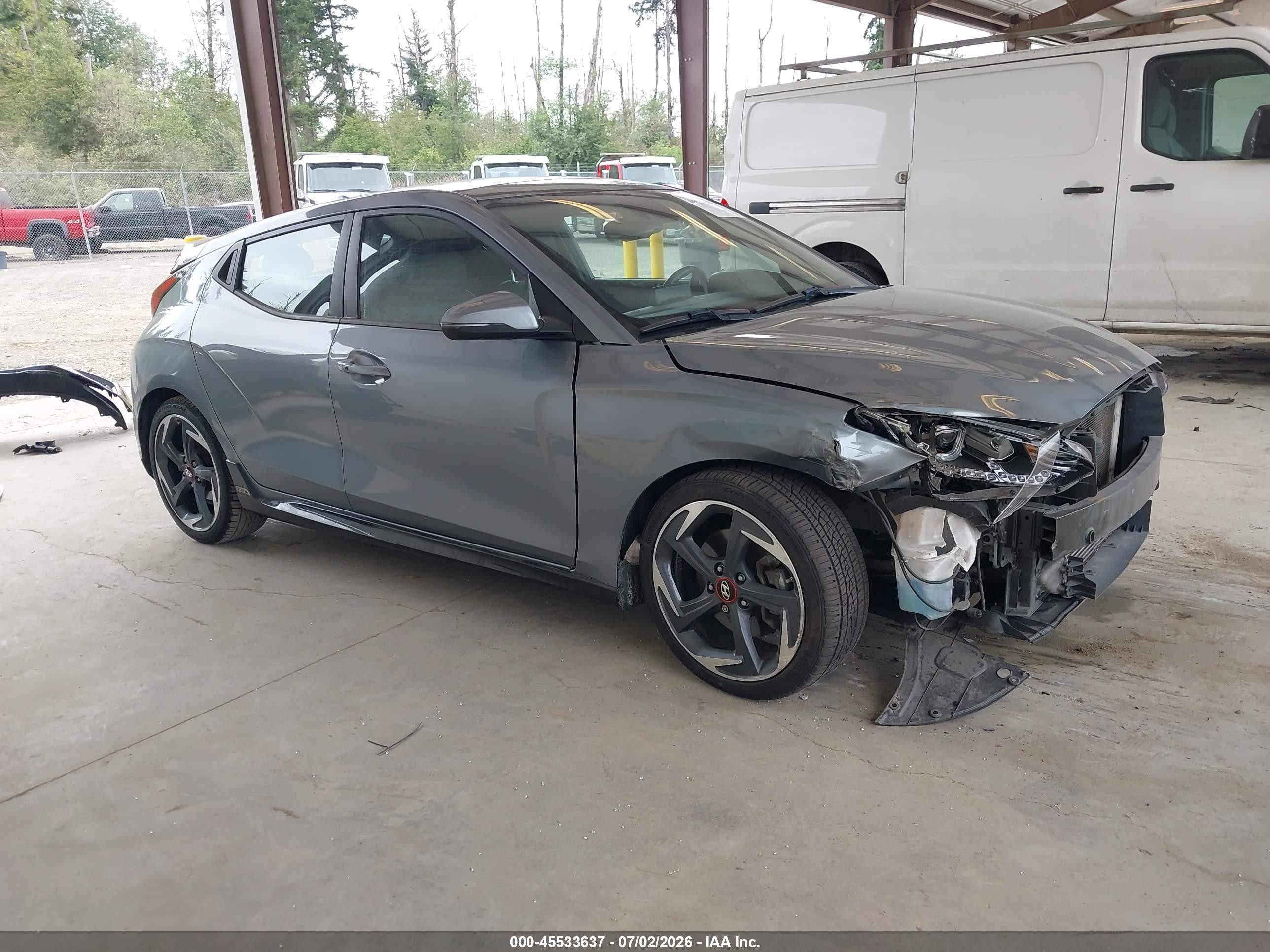 2020 Hyundai Veloster Turbo Ultimate, VIN KMHTH6AB6LU021212 — Перед