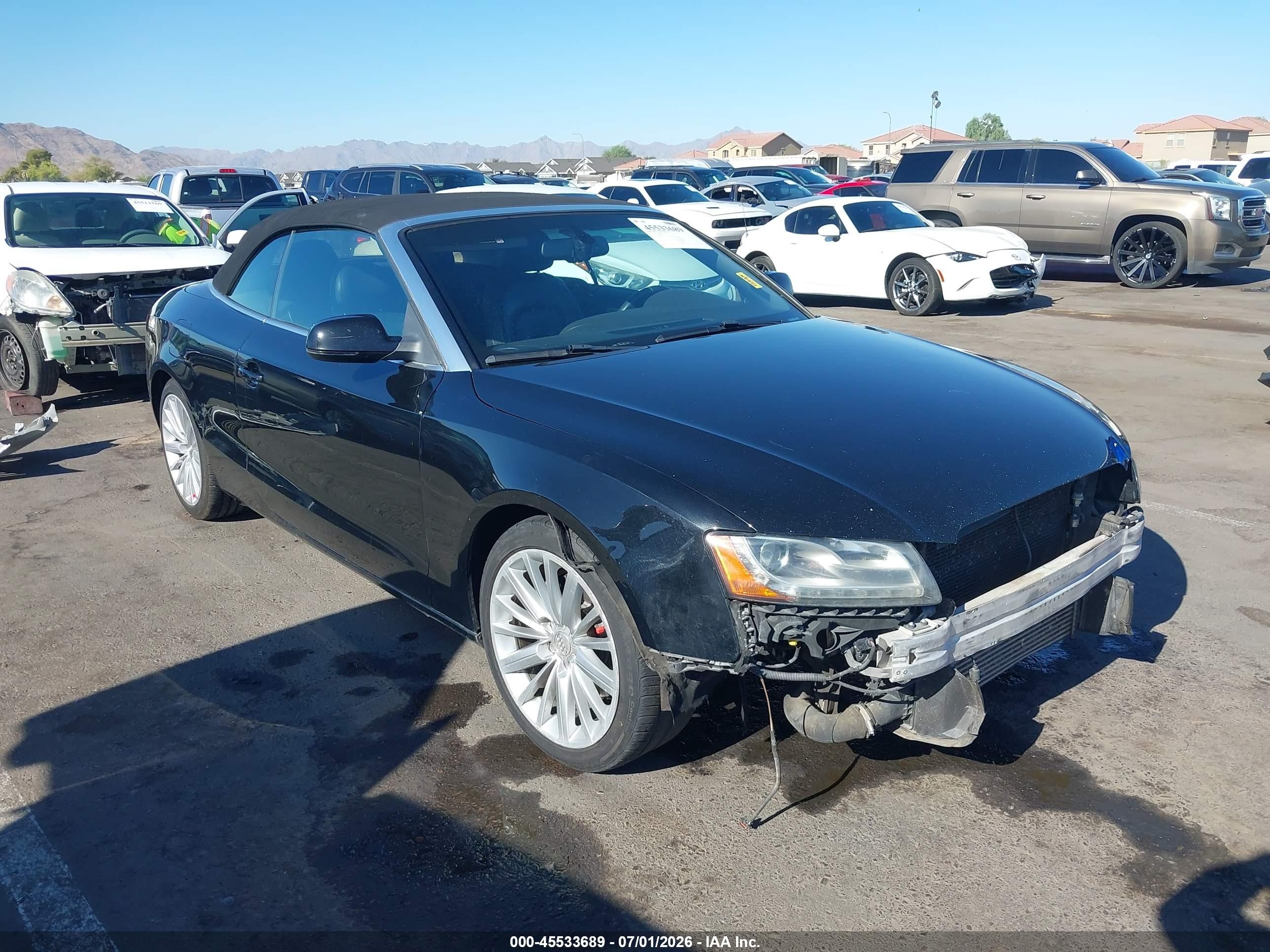 2010 Audi A5 Premium Plus, VIN WAUJFAFHXAN012339 — Front end