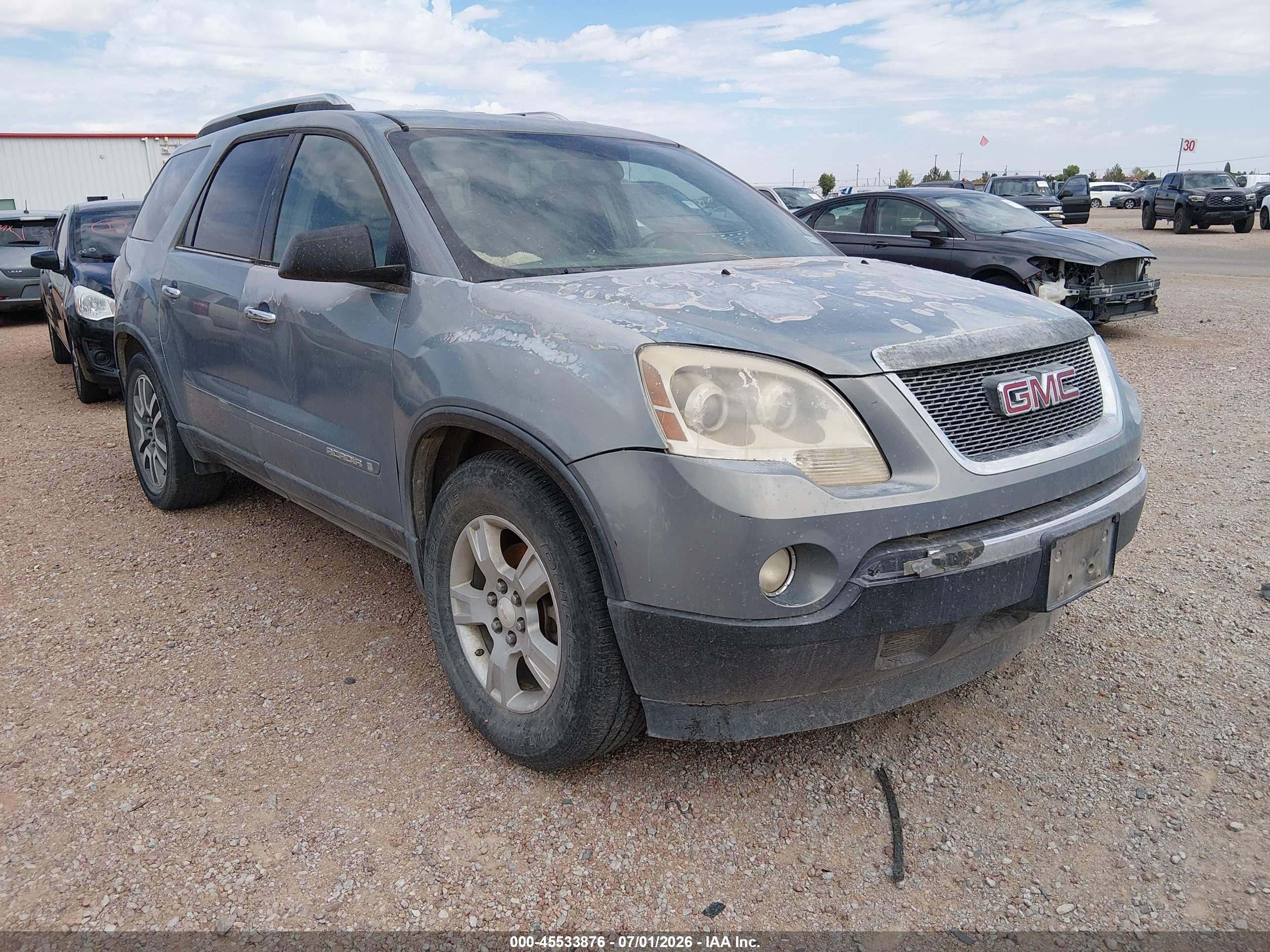 2008 GMC Acadia SLE1, VIN 1GKER13718J256491 — Normal wear