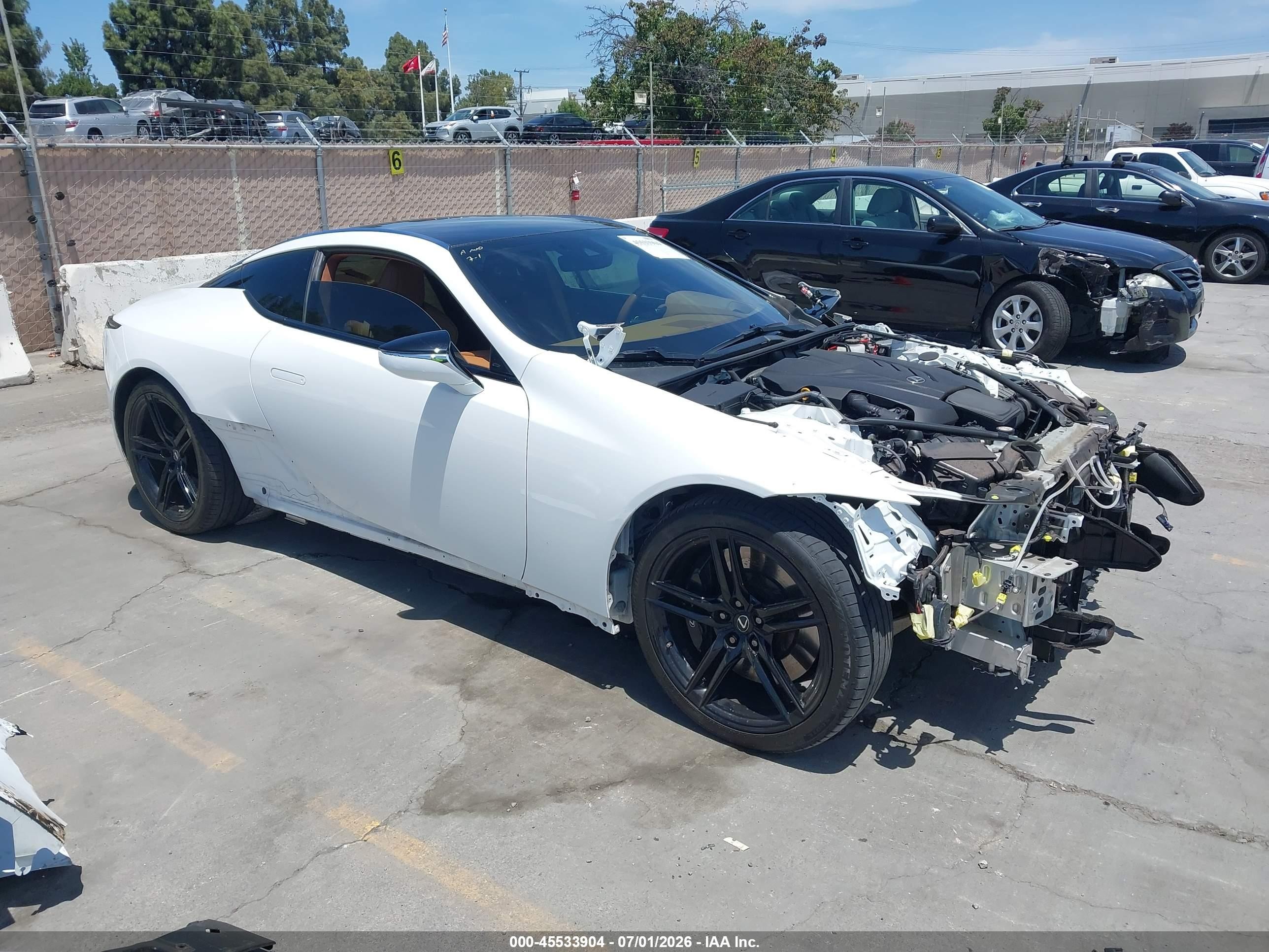 2022 Lexus LC 500, VIN JTHLP5AY0NA104840 — Front end