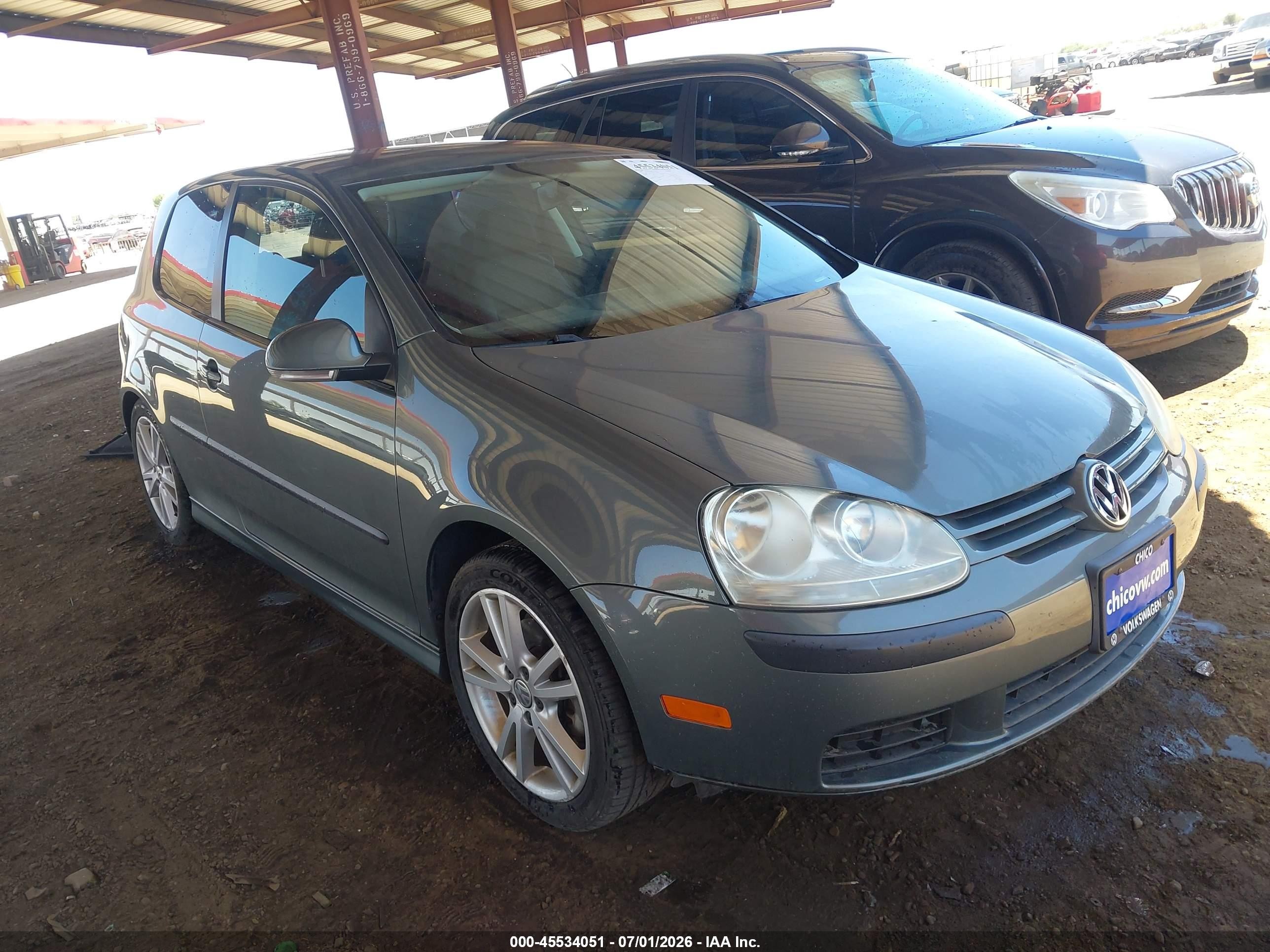 2007 Volkswagen Rabbit, VIN WVWAS71K47W175947 — Front end