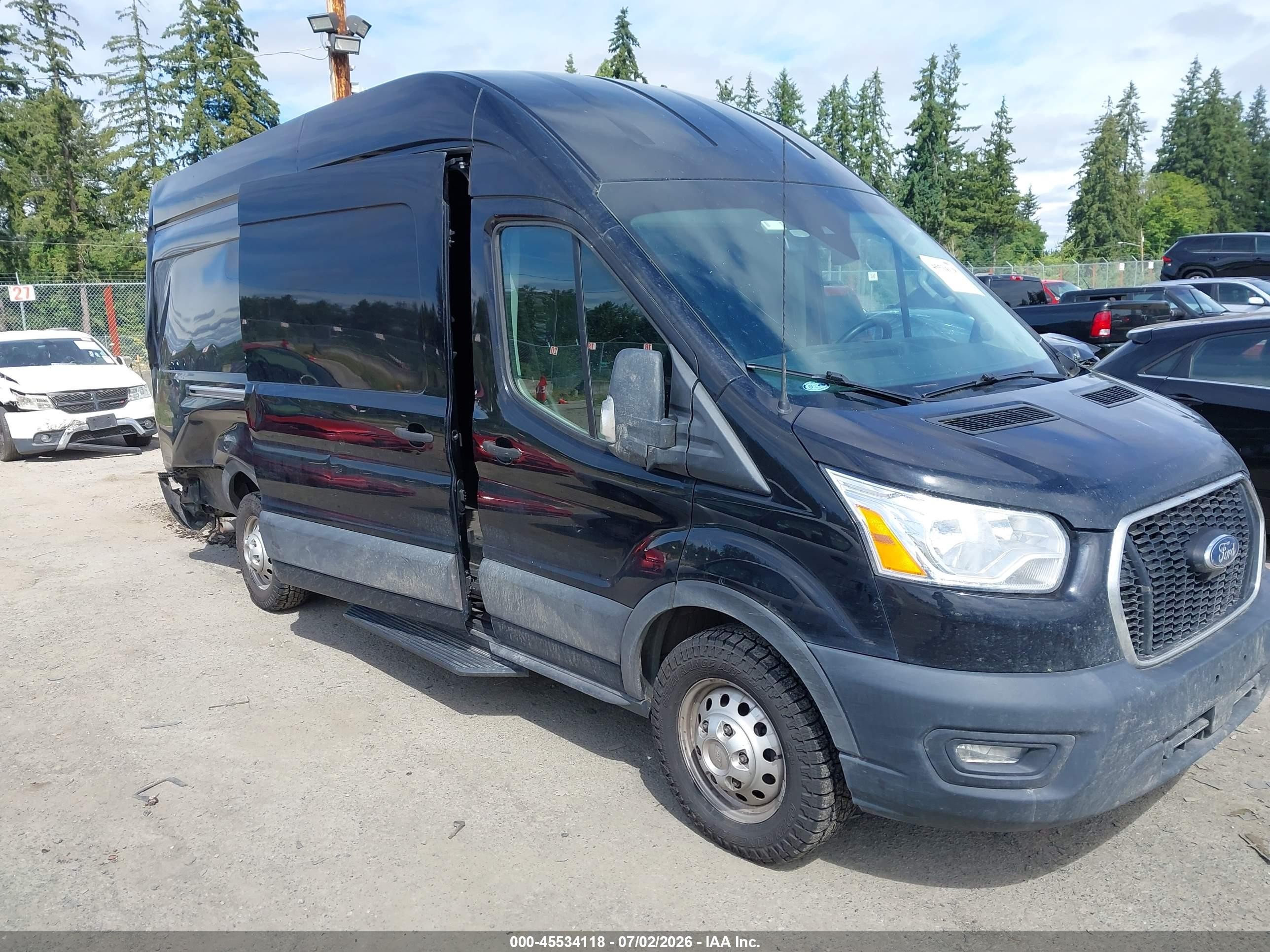 2021 Ford Transit, VIN 1FTBW3UG6MKA29271 — Зад