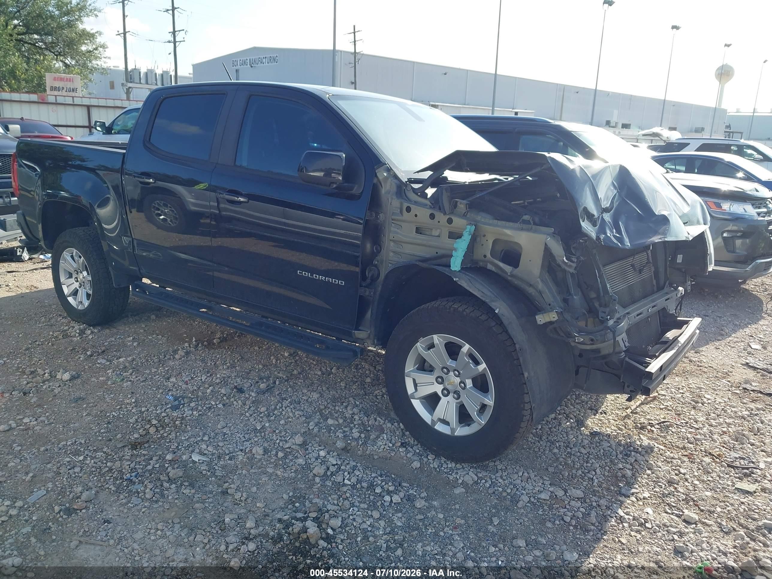 2021 Chevrolet Colorado 2WD LT, VIN 1GCGSCEN3M1263839 — Front end