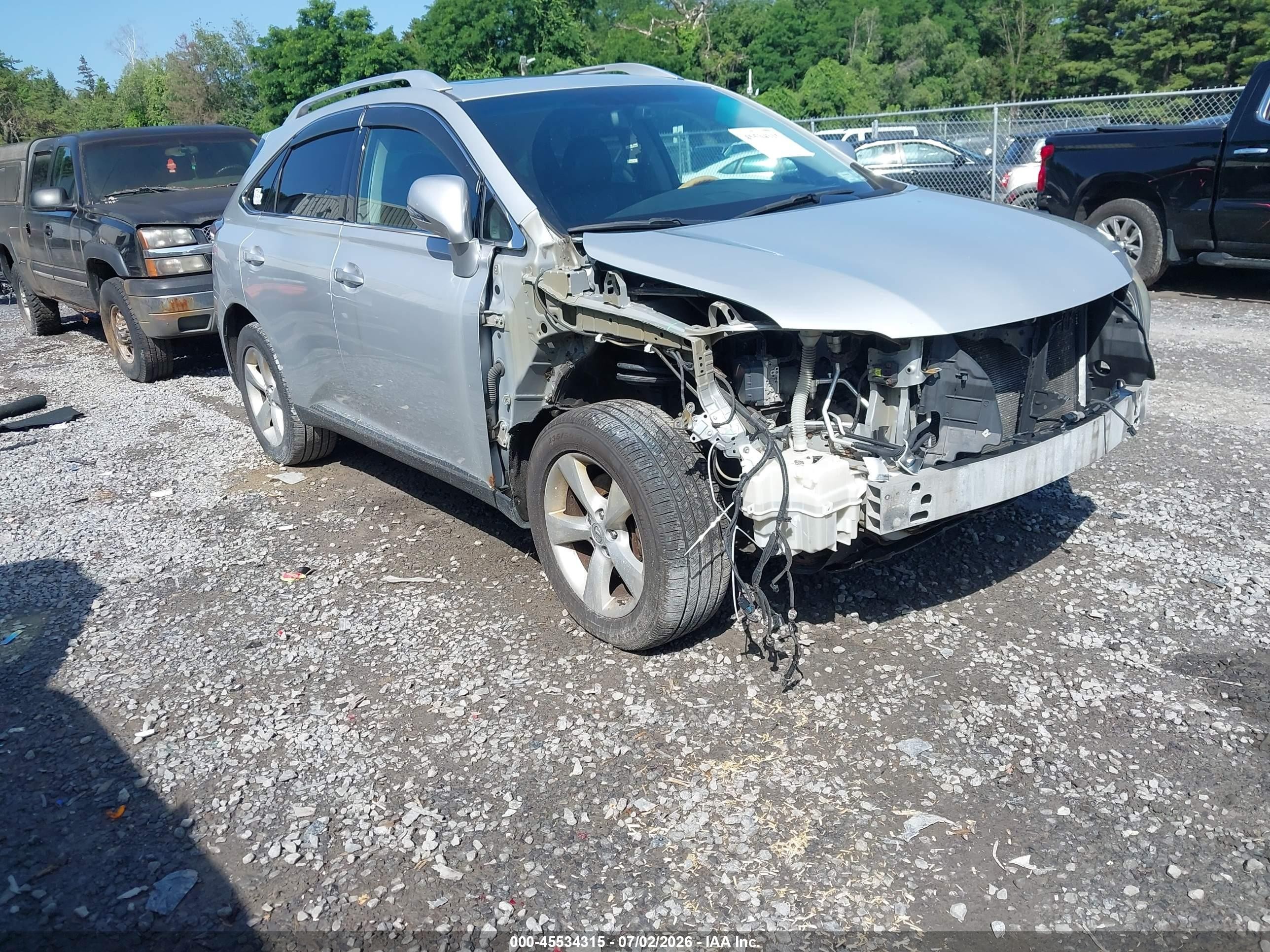 2012 Lexus RX 350, VIN 2T2BK1BA2CC126106 — Front end