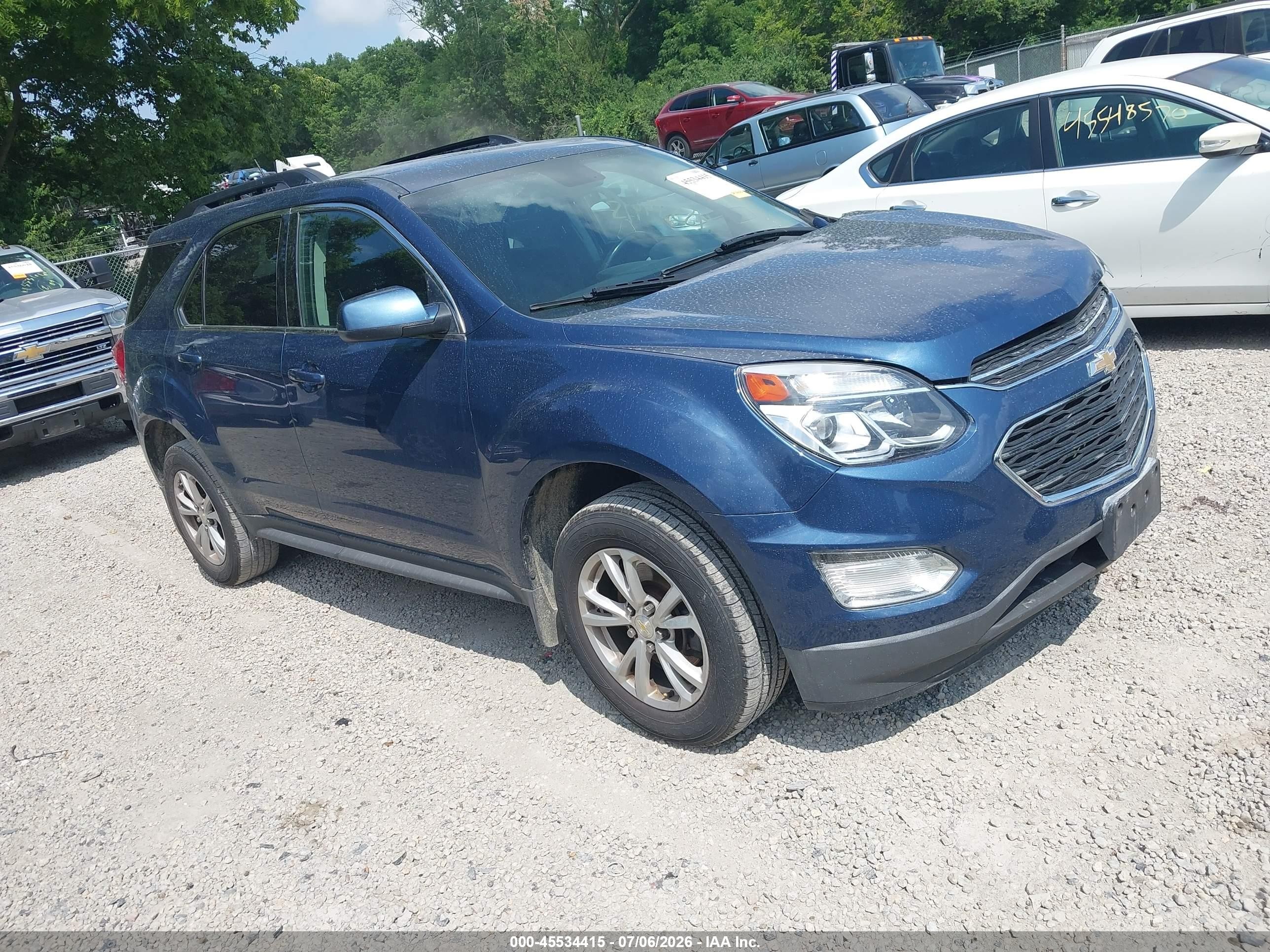 2017 Chevrolet Equinox LT, VIN 2GNALCEK6H6124243 — Side