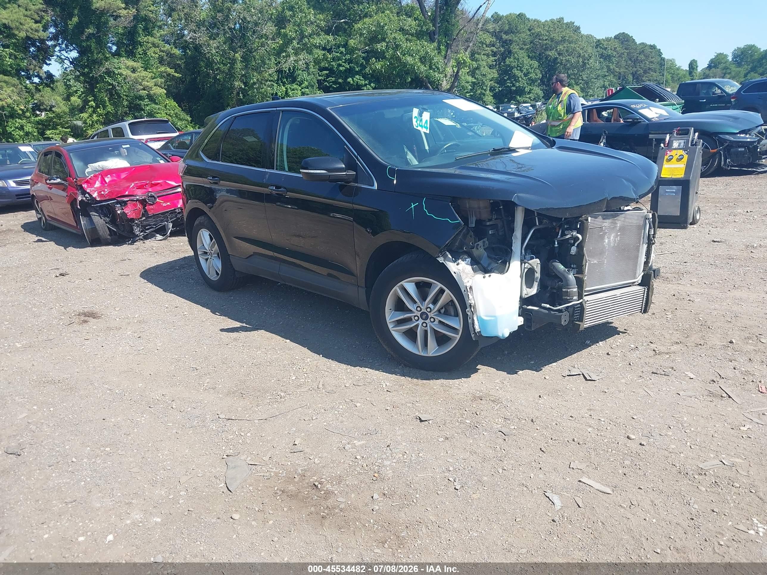 2017 Ford Edge SEL, VIN 2FMPK3J97HBC22449 — Front end