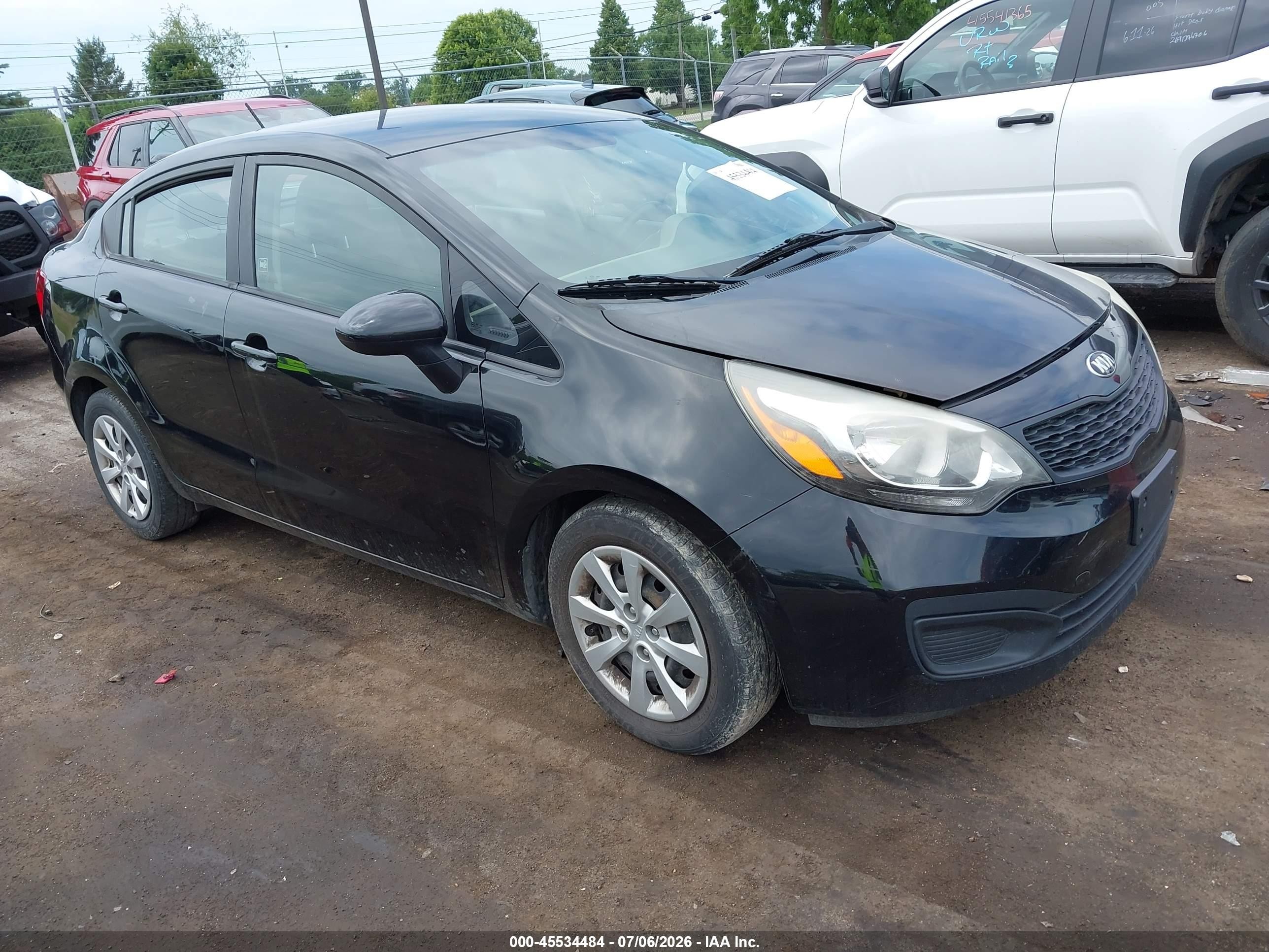 2014 Kia Rio LX, VIN KNADM4A37E6368165 — Not stated