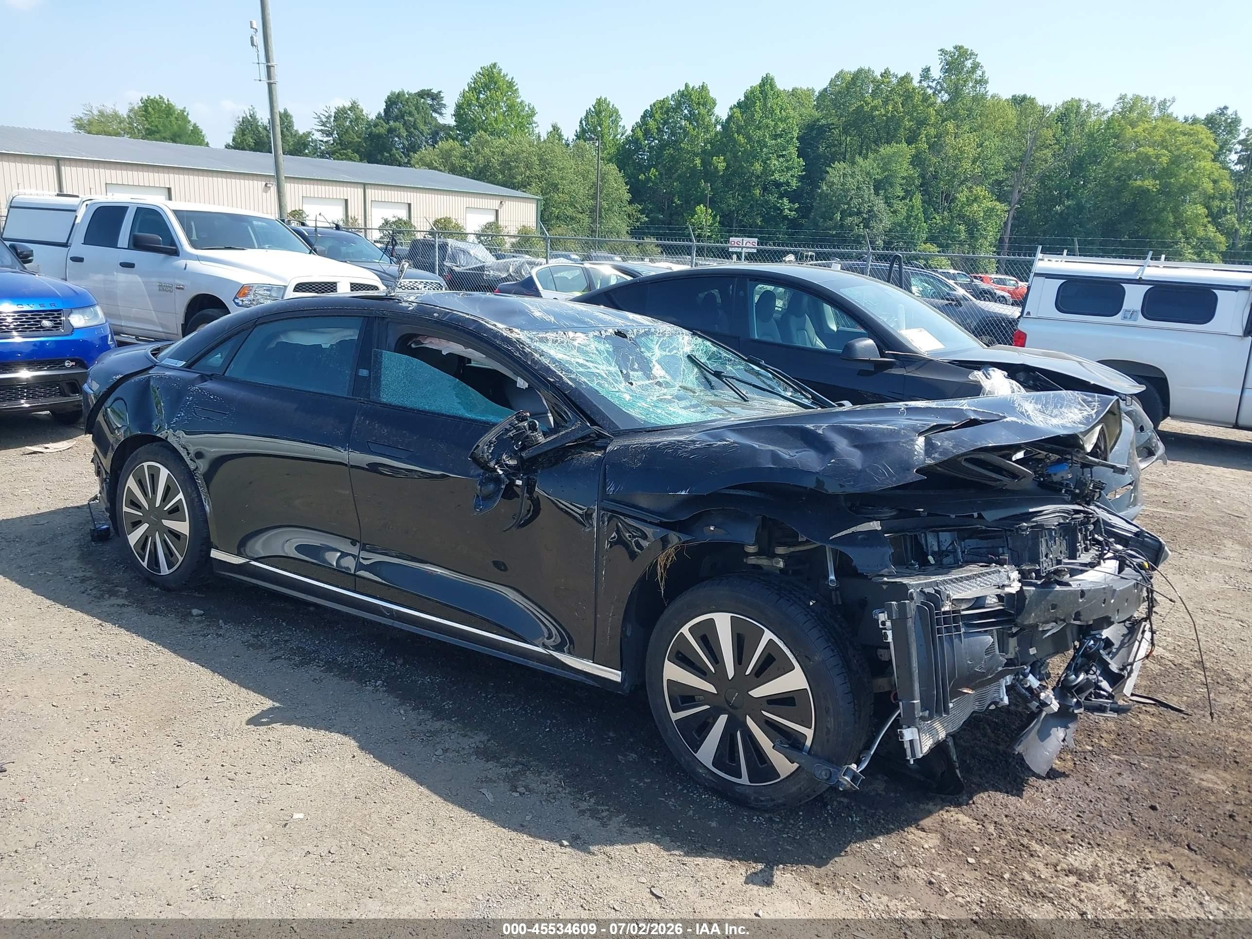 2024 Lucid Air Pure, VIN 50EA1PGA6RA009524 — Rollover