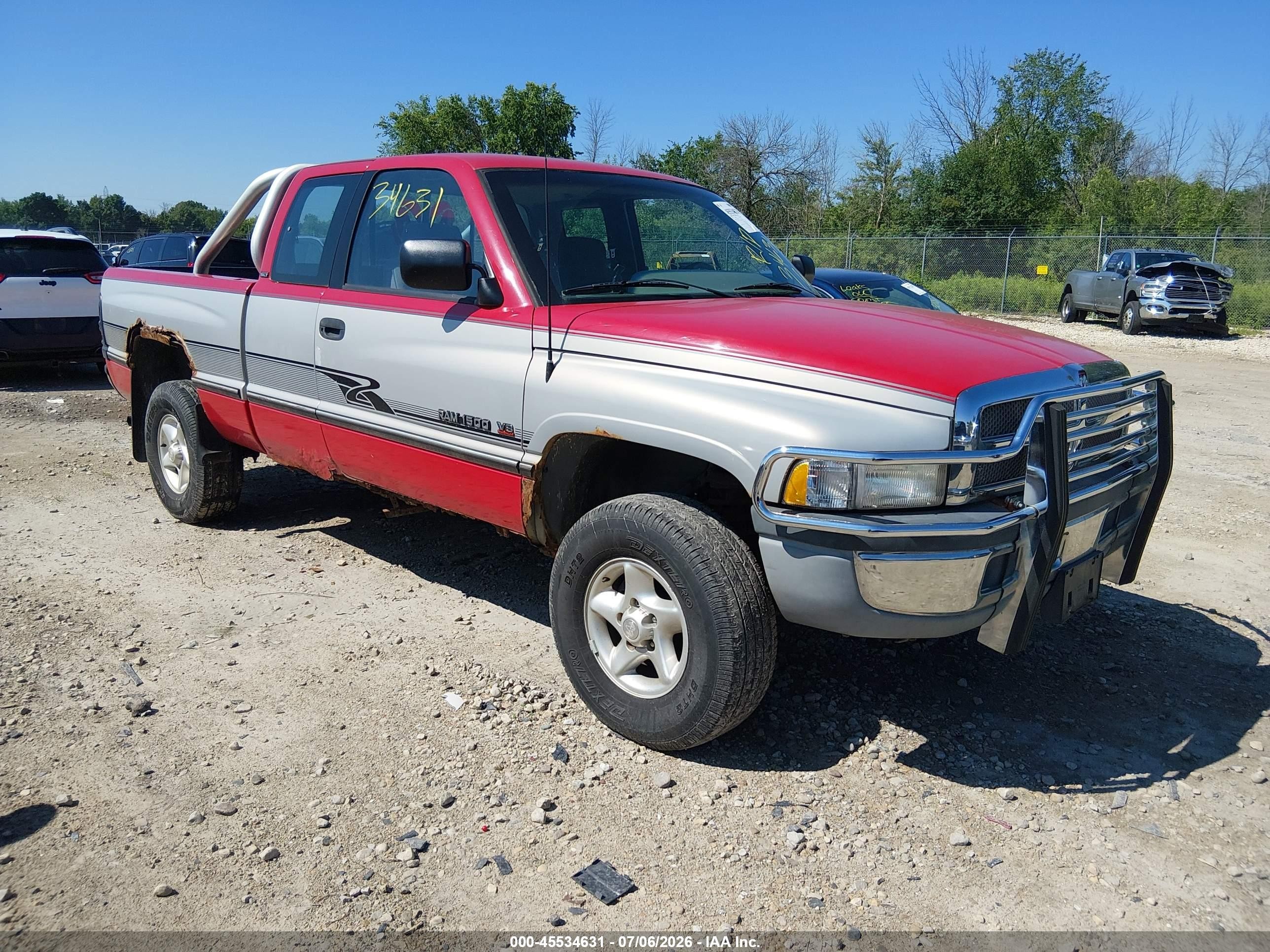1996 Dodge 1500, VIN 3B7HF13Z9TG159858 — Обычный износ