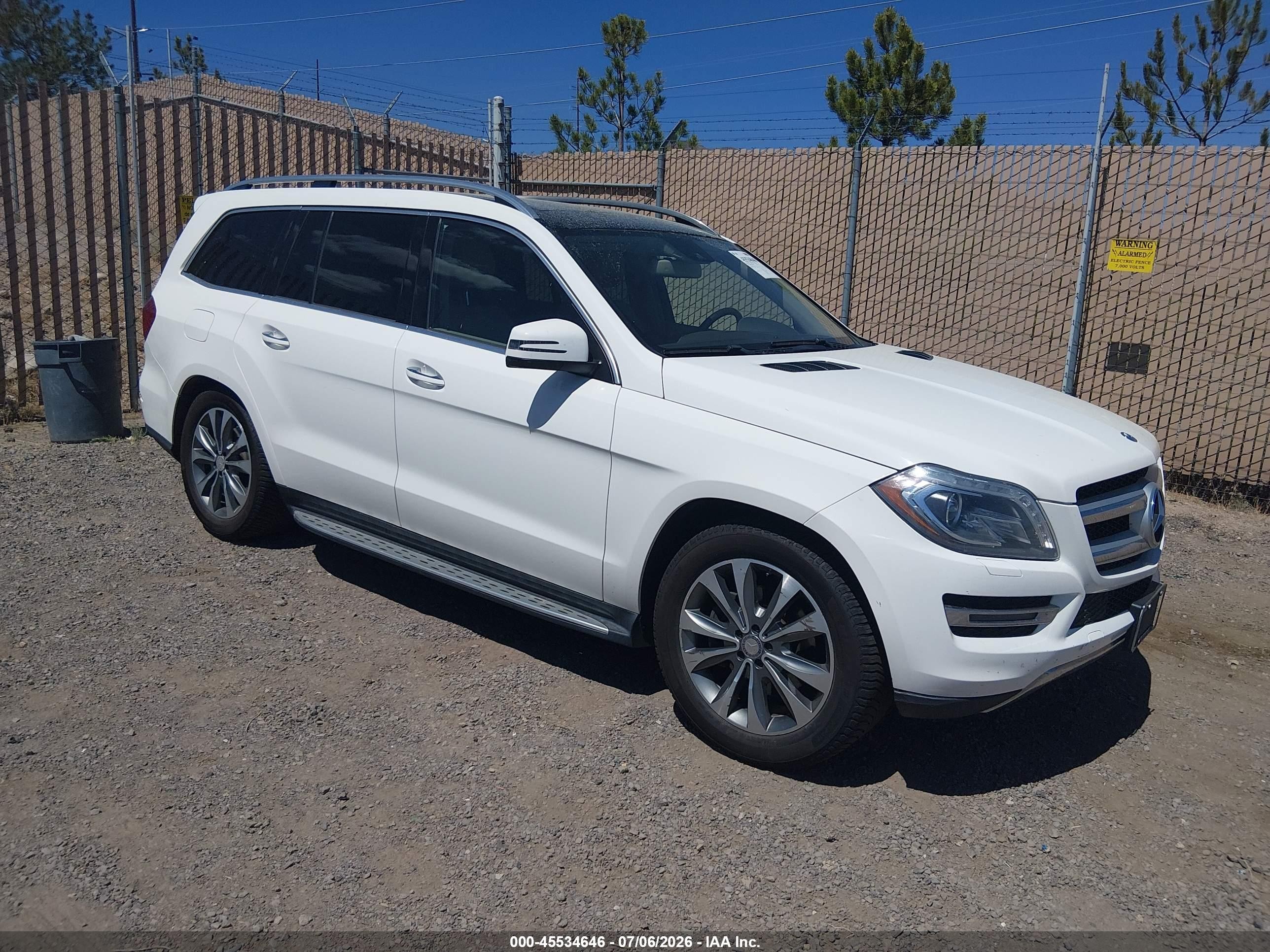 2016 Mercedes-Benz GL 450, VIN 4JGDF6EE2GA627838 — Not stated