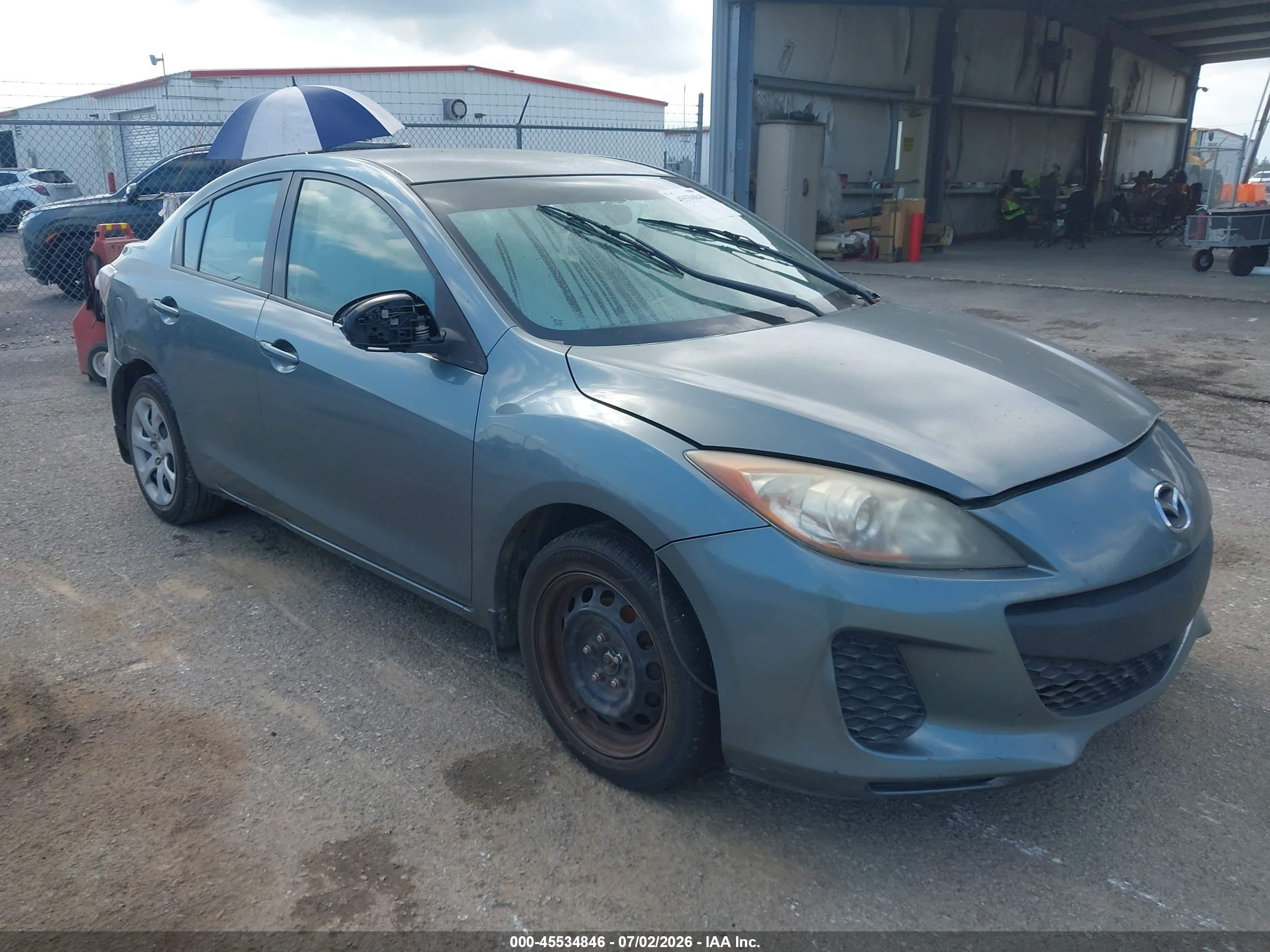 2013 Mazda 3 i SV, VIN JM1BL1TF9D1734514 — Water / flood