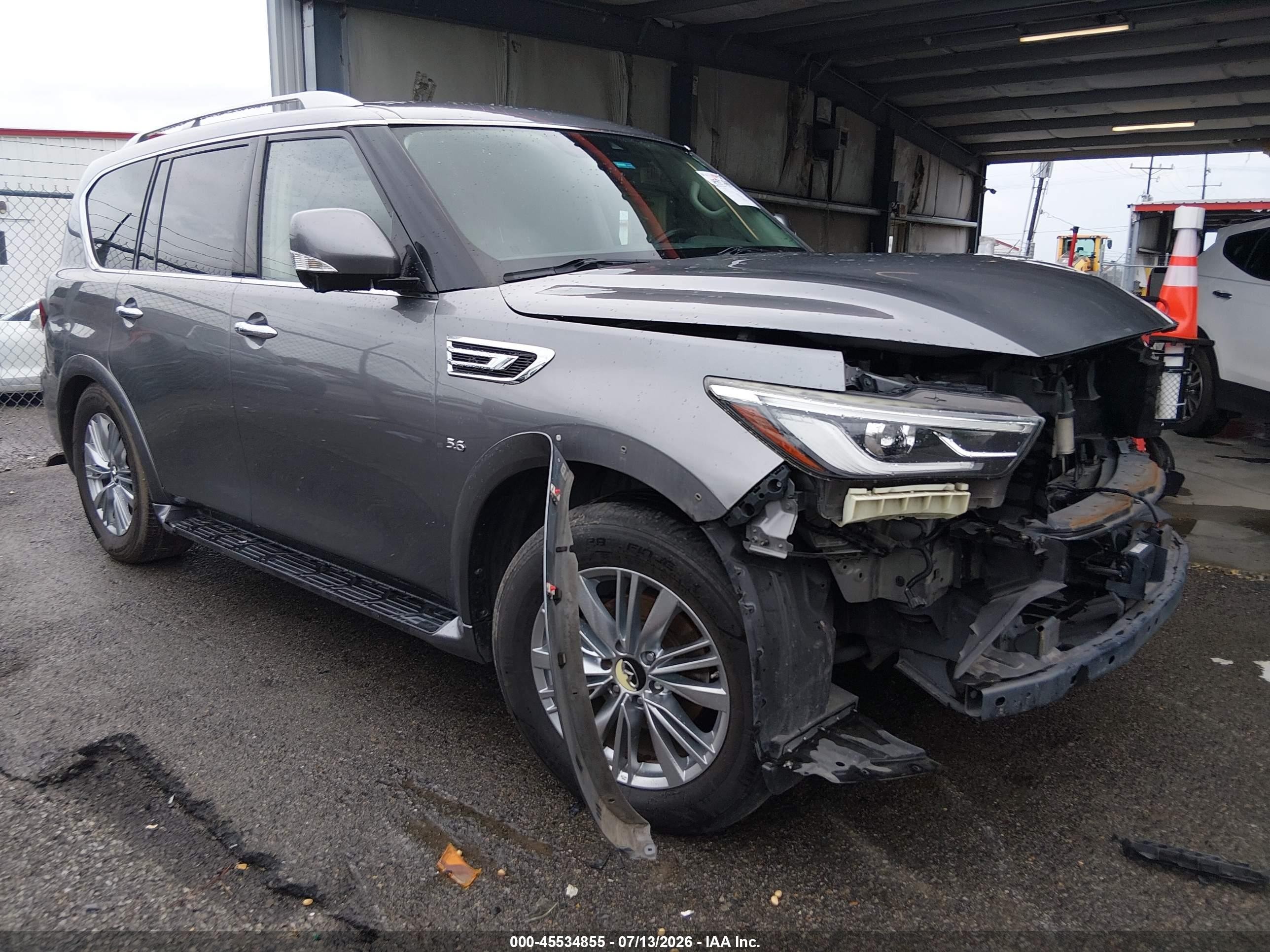 2019 Infiniti QX80 Luxe, VIN JN8AZ2NF4K9681981 — Auction photo