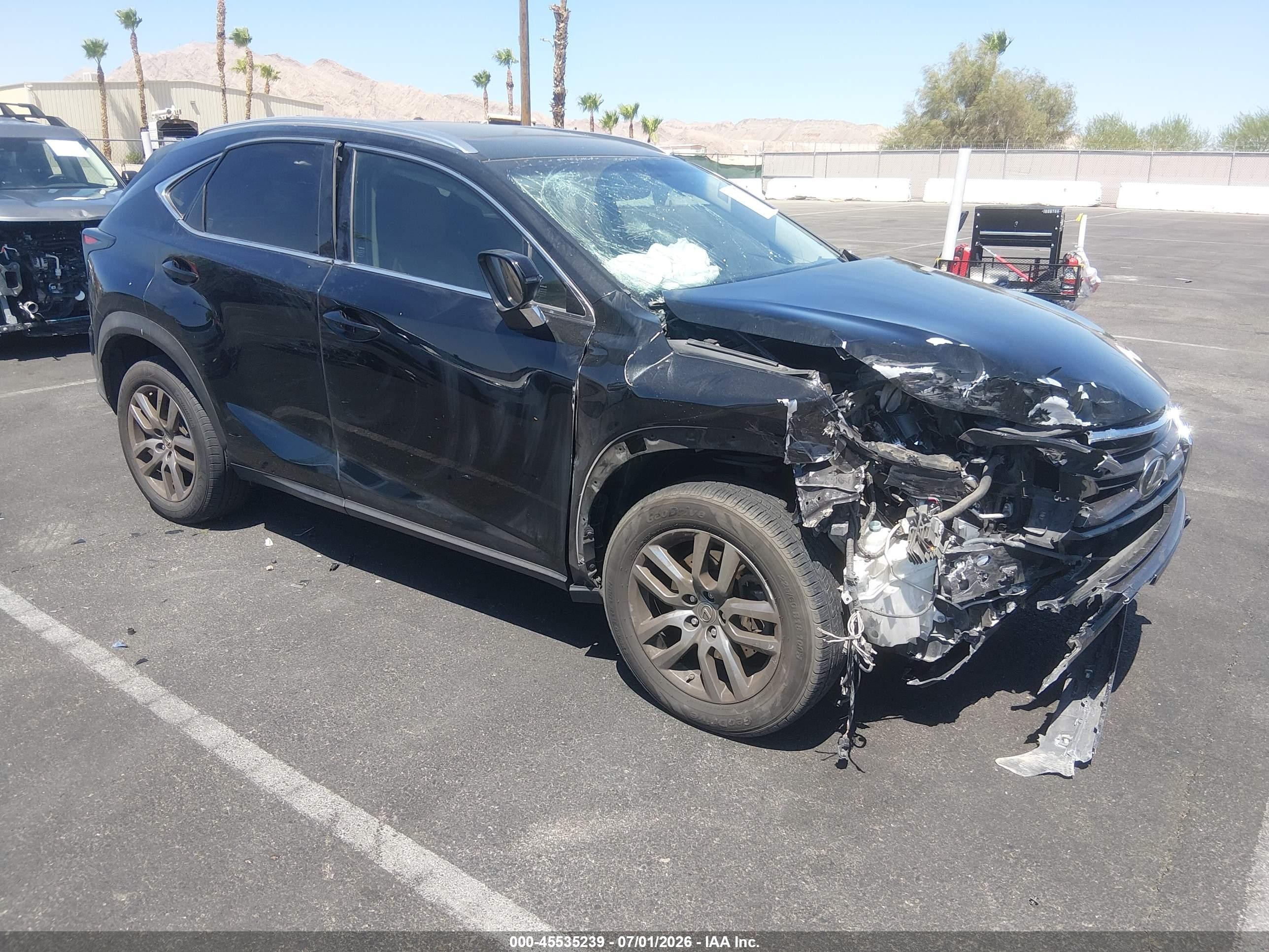 2015 Lexus NX 200t, VIN JTJYARBZ6F2004015 — Side