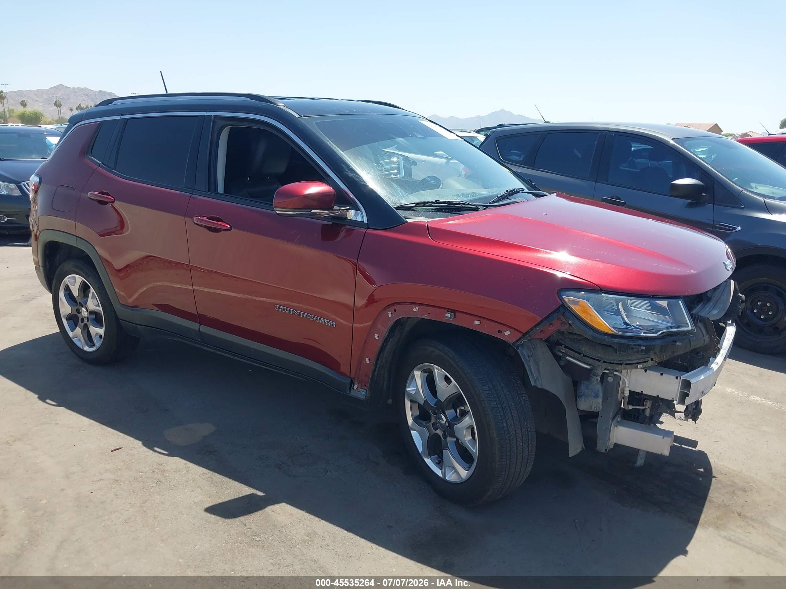 2021 Jeep Compass Limited, VIN 3C4NJDCB4MT594852 — Front end