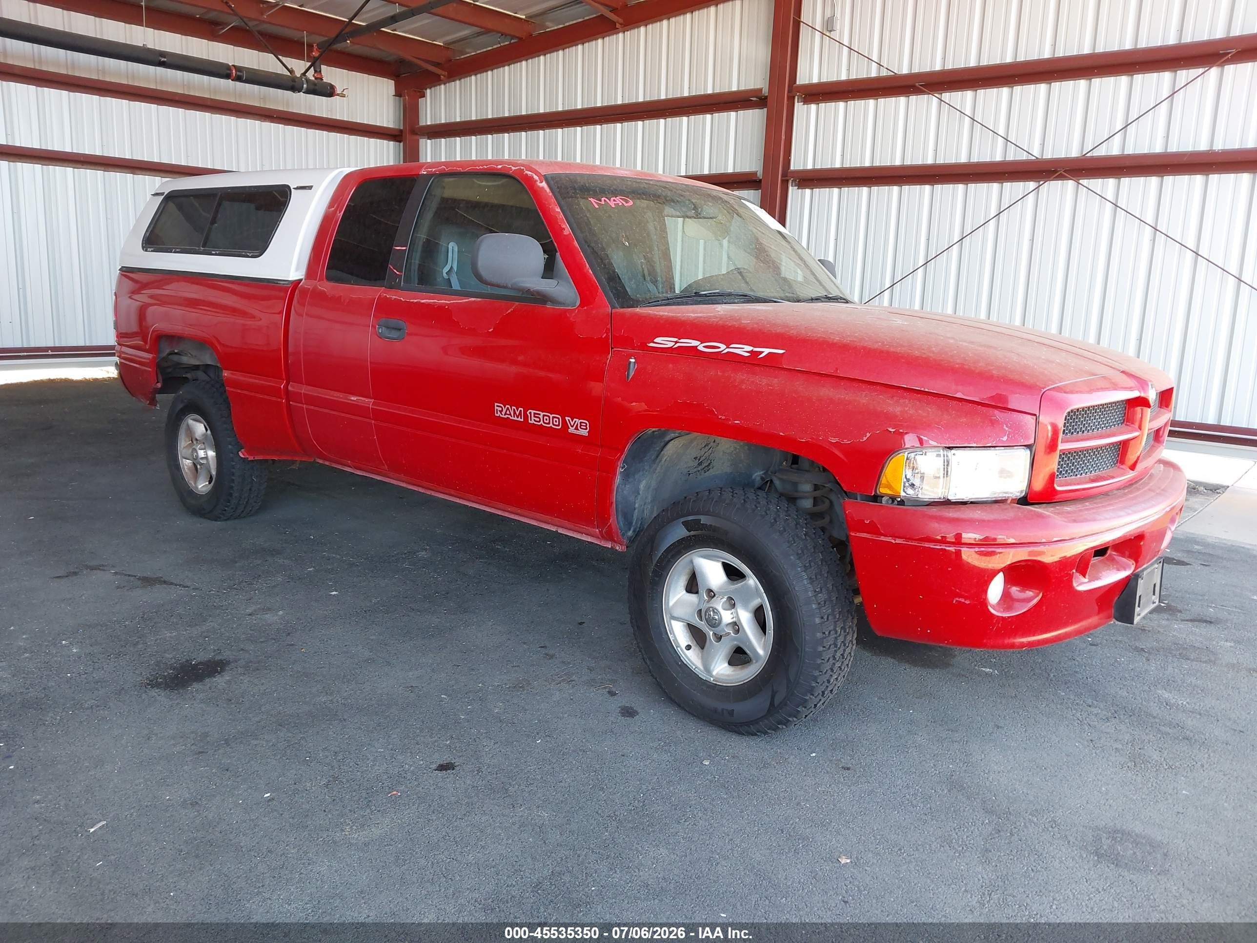 2000 Dodge 1500, VIN 3B7HF13ZXYG106142 — Обычный износ