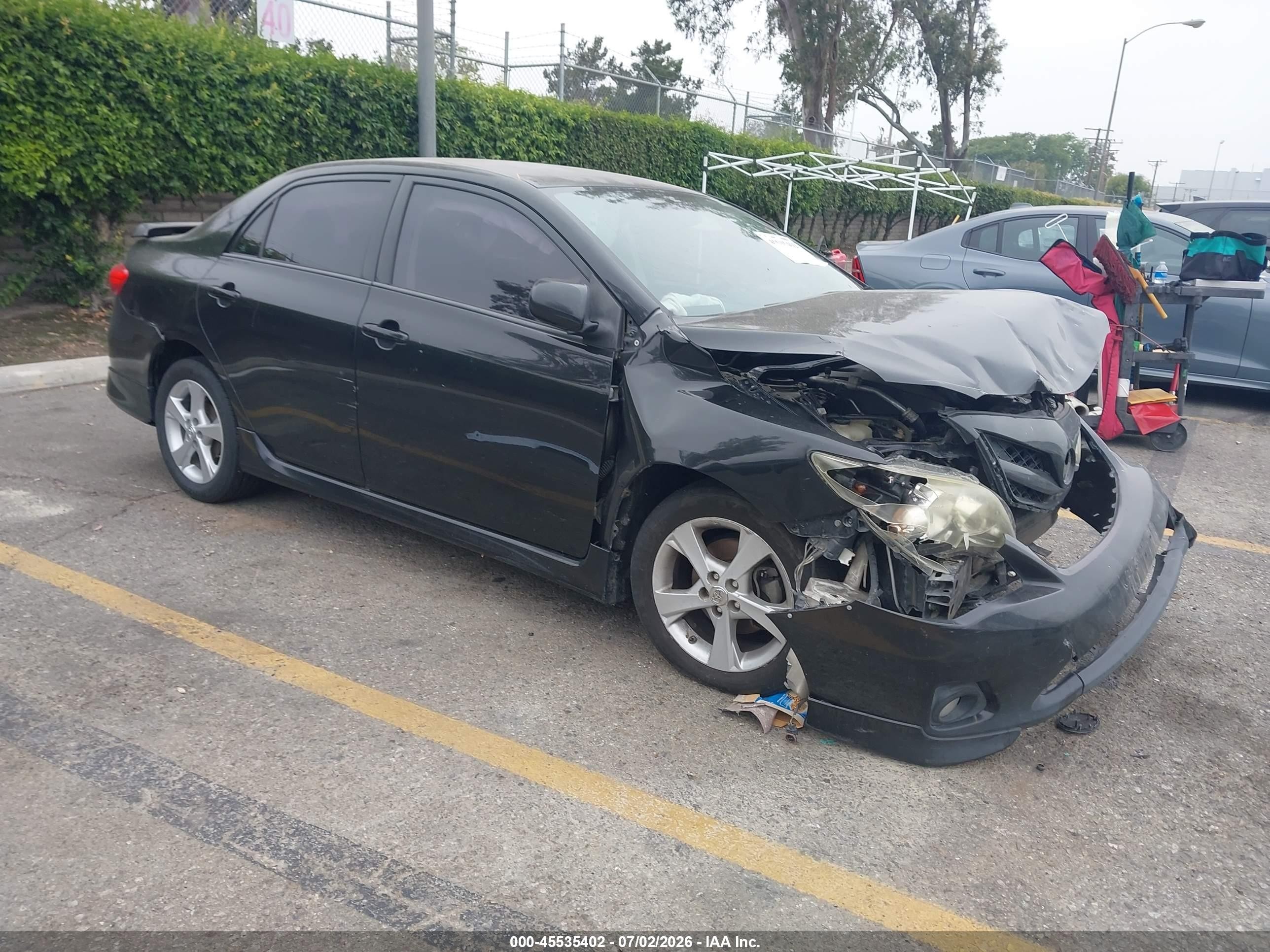 2013 Toyota Corolla S, VIN 5YFBU4EE1DP187012 — Front end