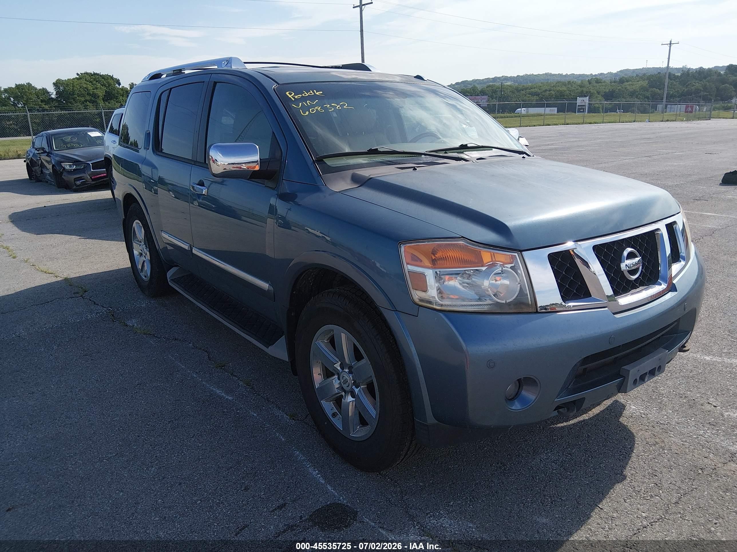 2011 Nissan Armada Platinum, VIN 5N1BA0NE5BN608382 — Normal wear