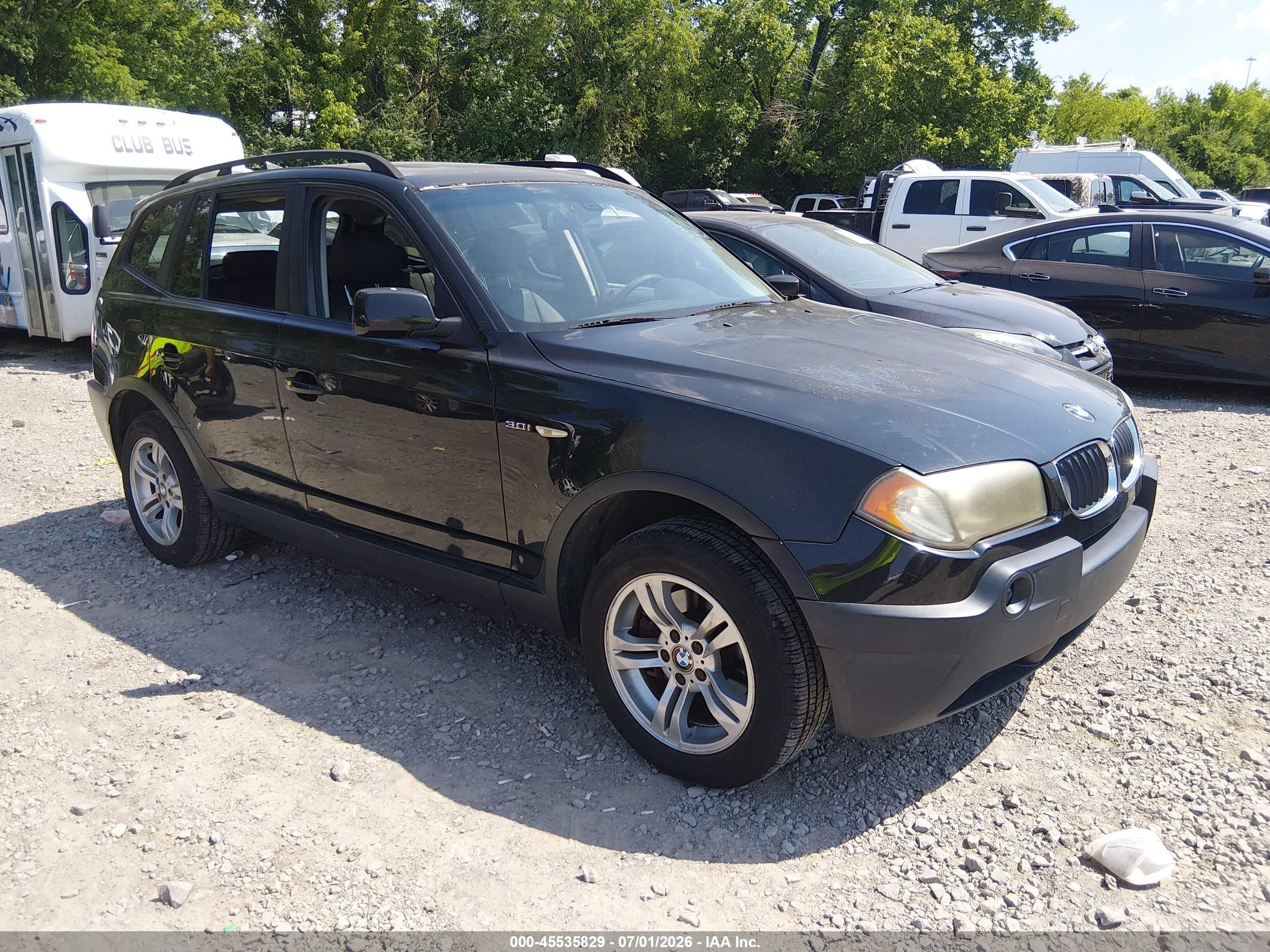 2005 BMW X3 3.0i, VIN WBXPA93405WD15051 — Normal wear
