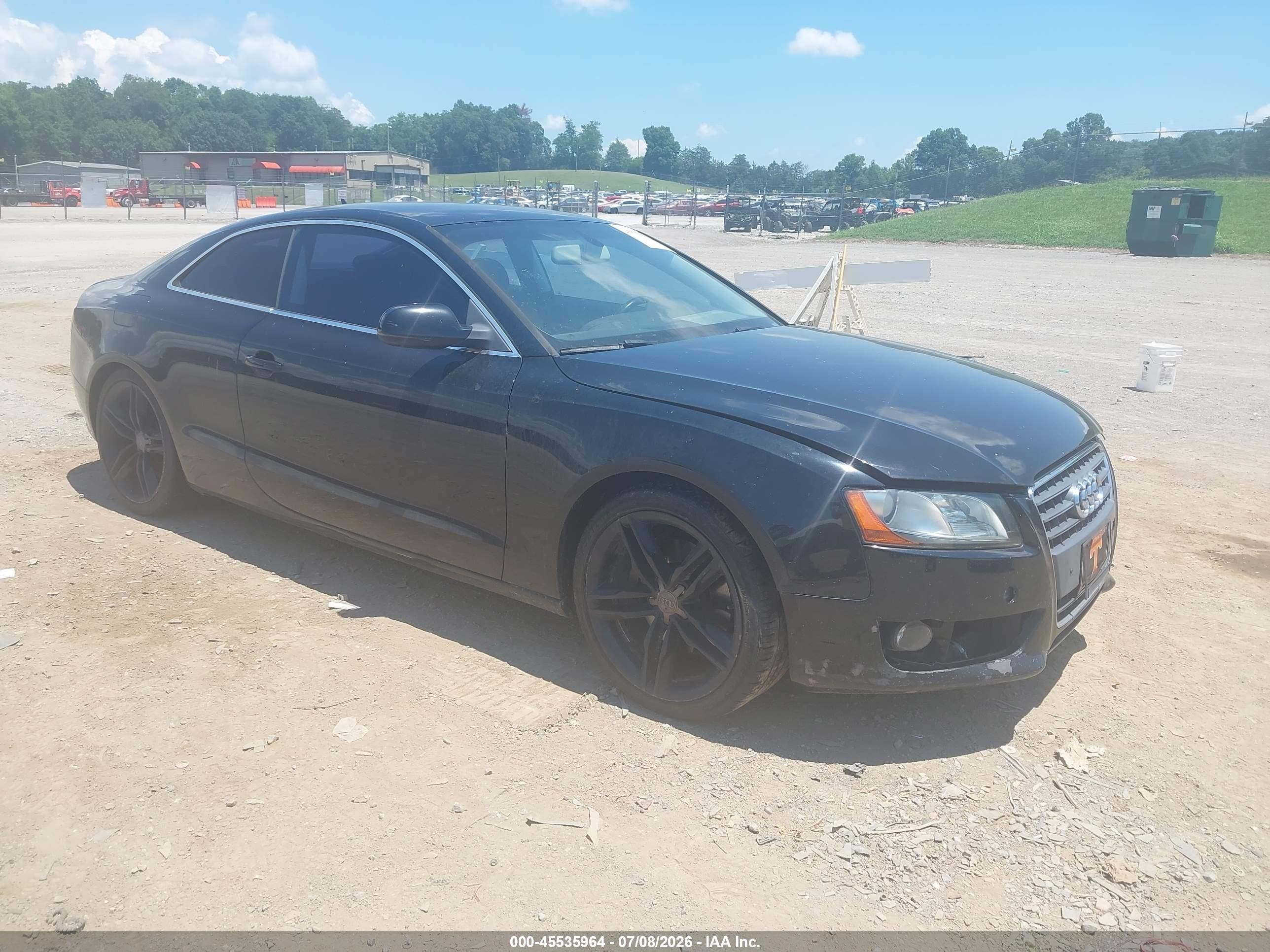 2012 Audi A5 Premium, VIN WAUCFAFR0CA044969 — Engine fire