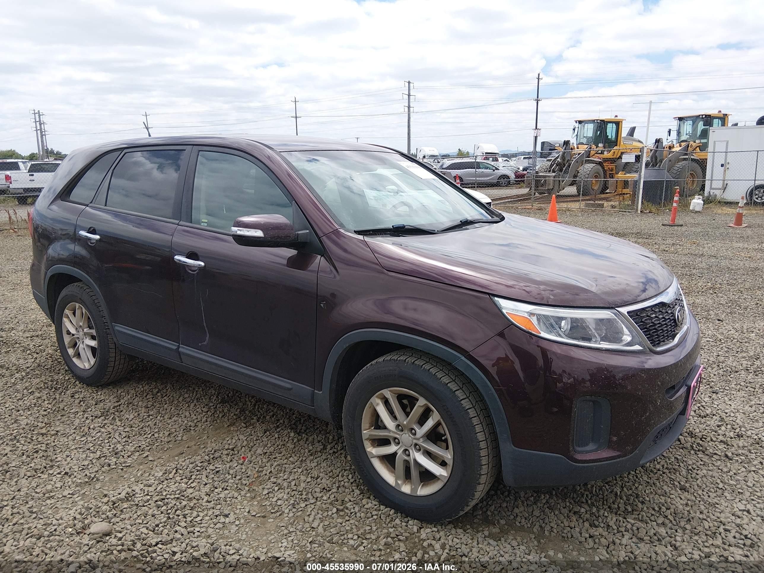 2015 Kia Sorento LX, VIN 5XYKT3A6XFG621883 — Normal wear