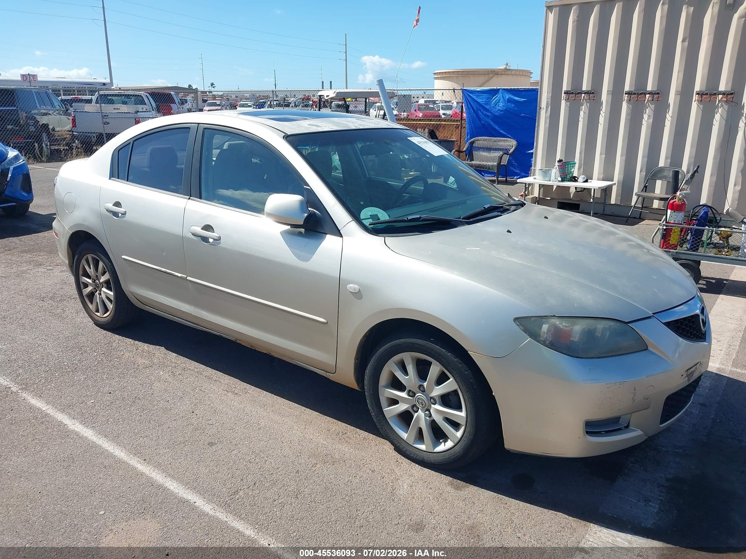 2007 Mazda 3 i Sport, VIN JM1BK32F271770811 — Normal wear