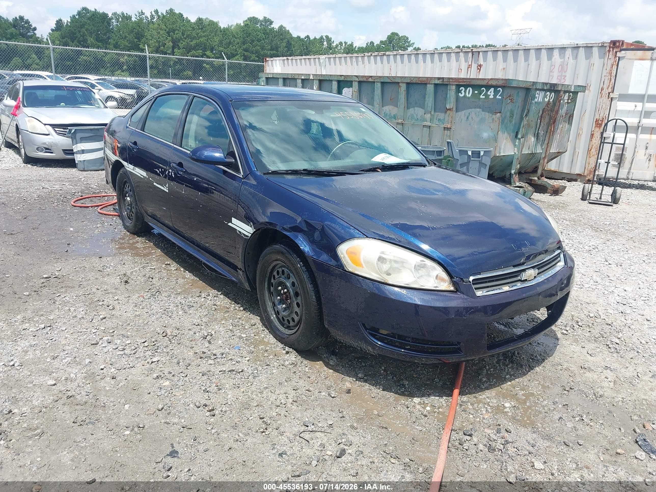 2010 Chevrolet Impala Police Police, VIN 2G1WD5EM5A1156802 — Normal wear