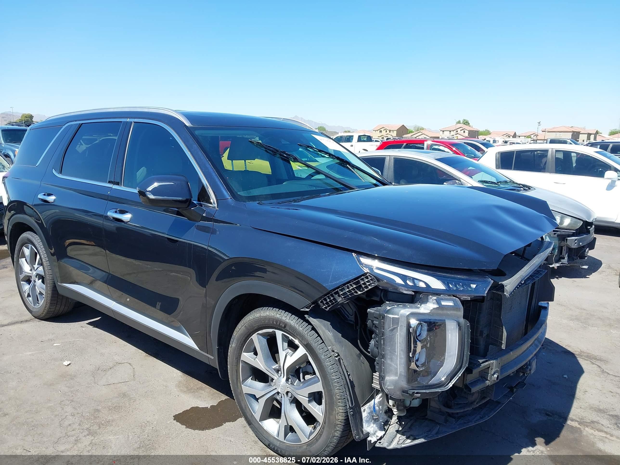 2022 Hyundai Palisade SEL, VIN KM8R44HE5NU438012 — Front end