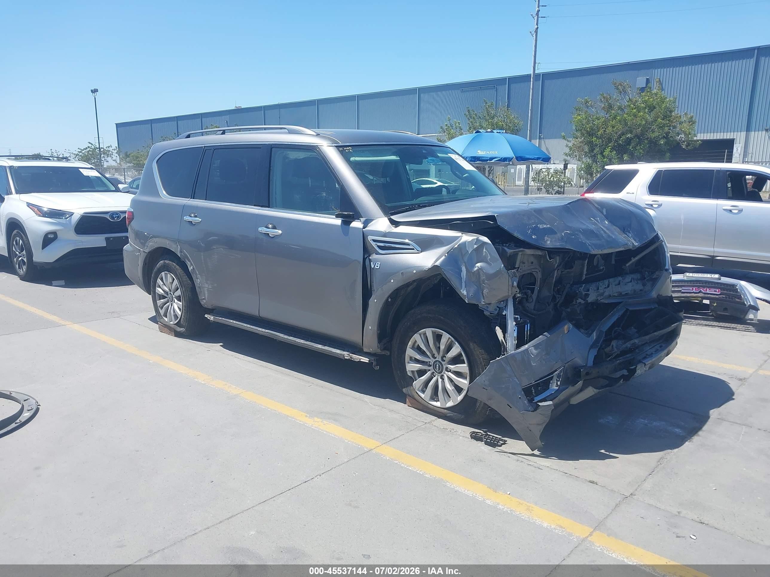 2022 Nissan Armada SV, VIN JN8AY2AC1N9163068 — Front end