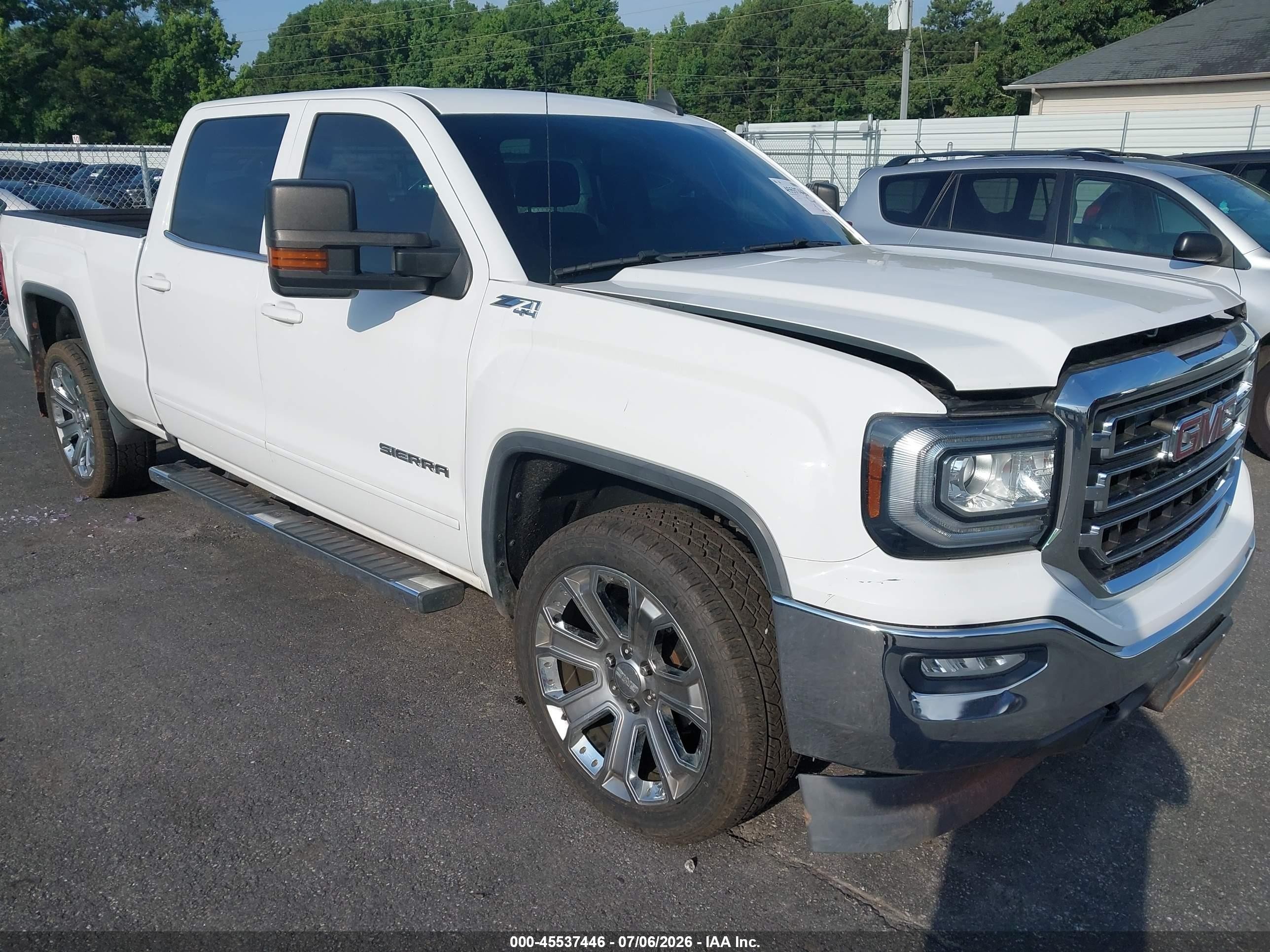 2017 GMC Sierra 1500 SLE, VIN 3GTU2MEC7HG245326 — Repossession
