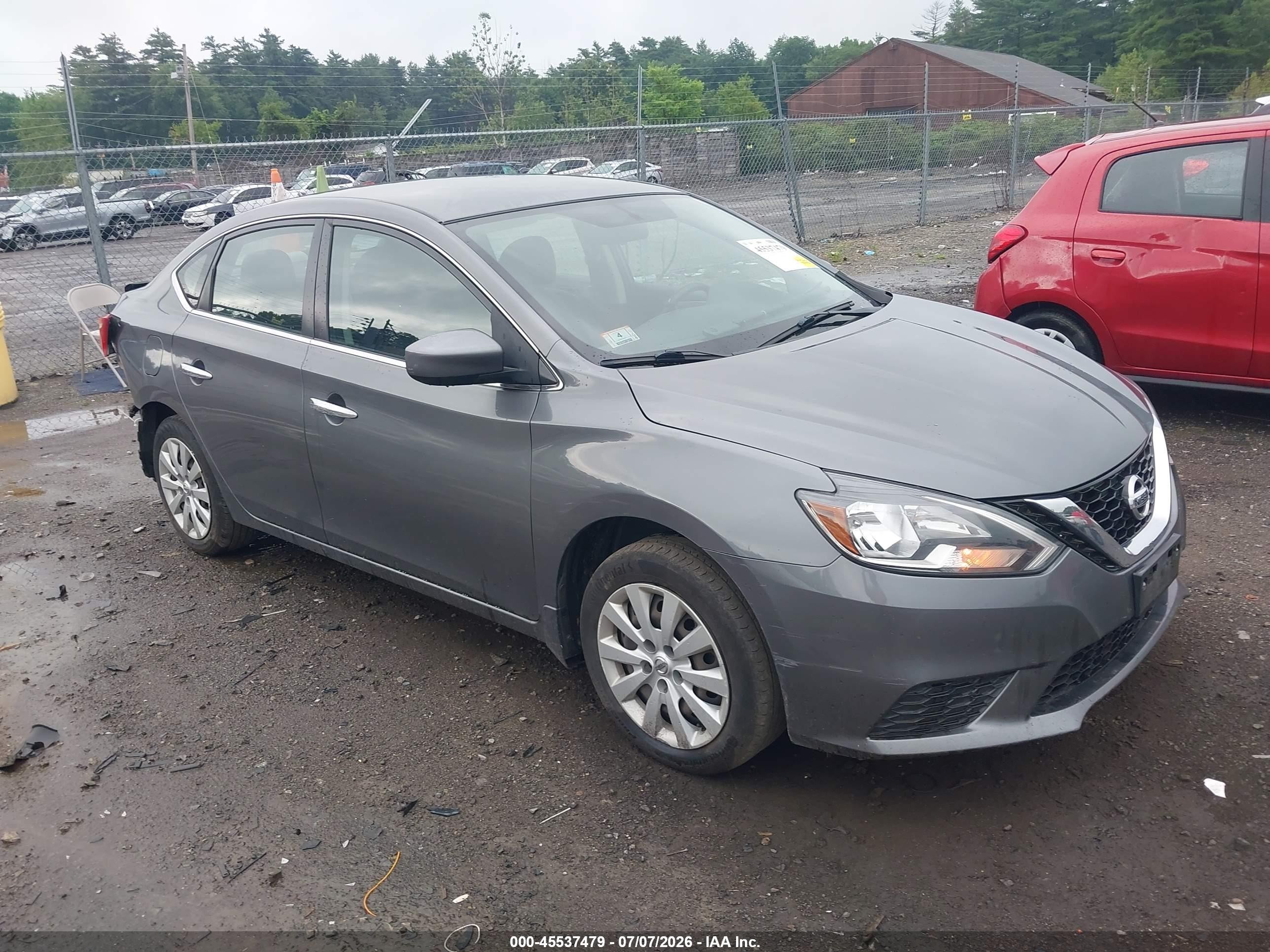 2017 Nissan Sentra SV, VIN 3N1AB7AP4HL641849 — Rear end