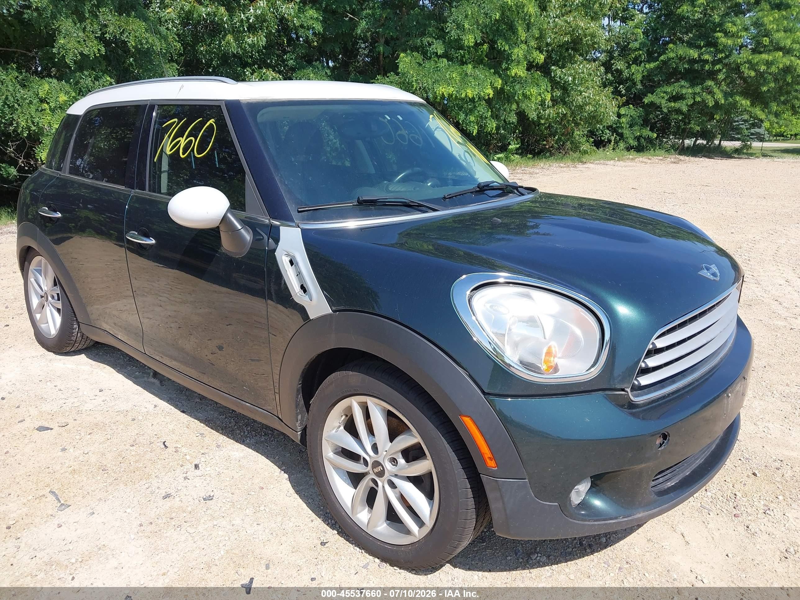 2013 MINI Countryman, VIN WMWZB3C56DWM07203 — Normal wear