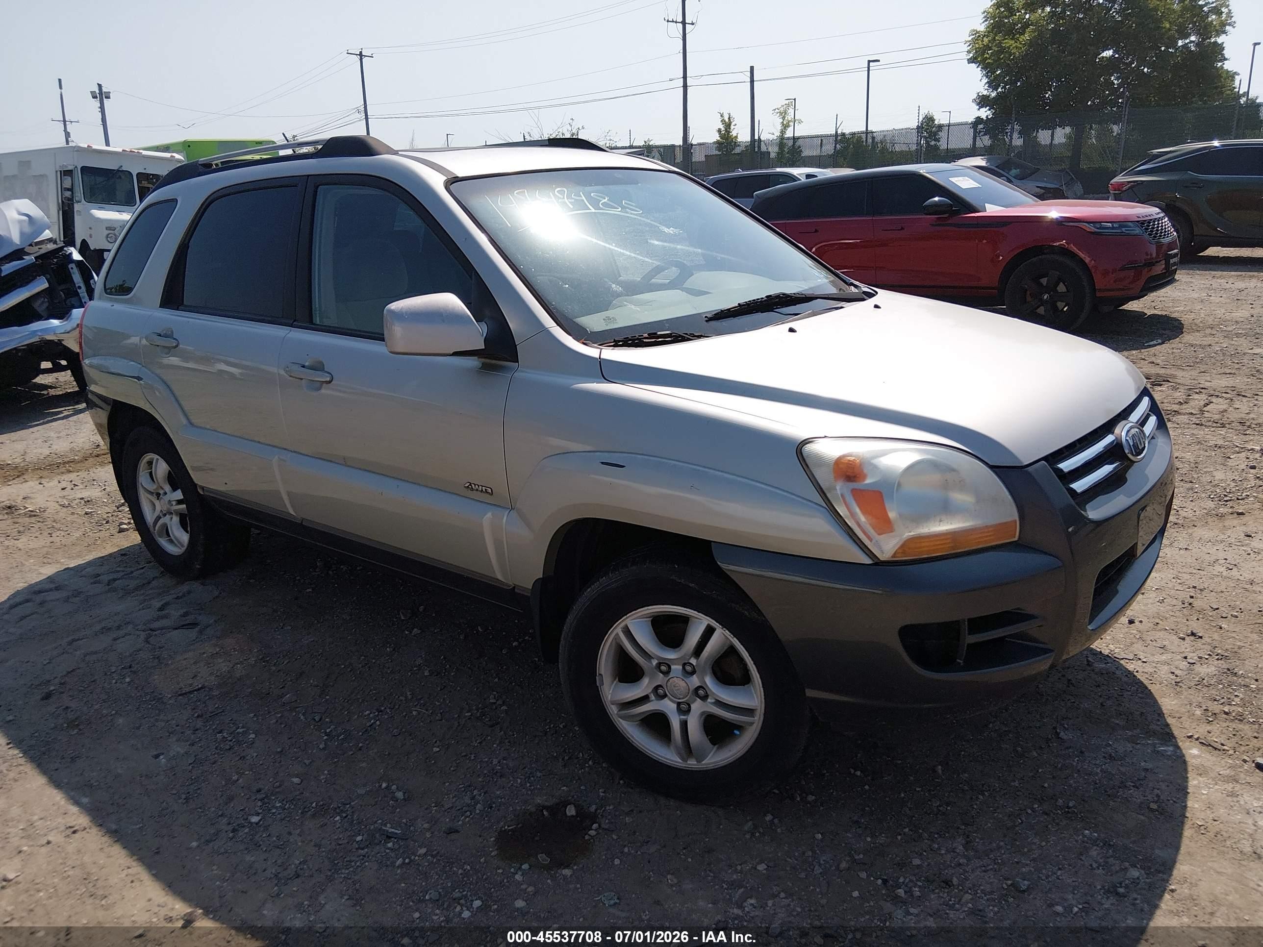 2007 Kia Sportage LX, VIN KNDJE723477342185 — Normal wear