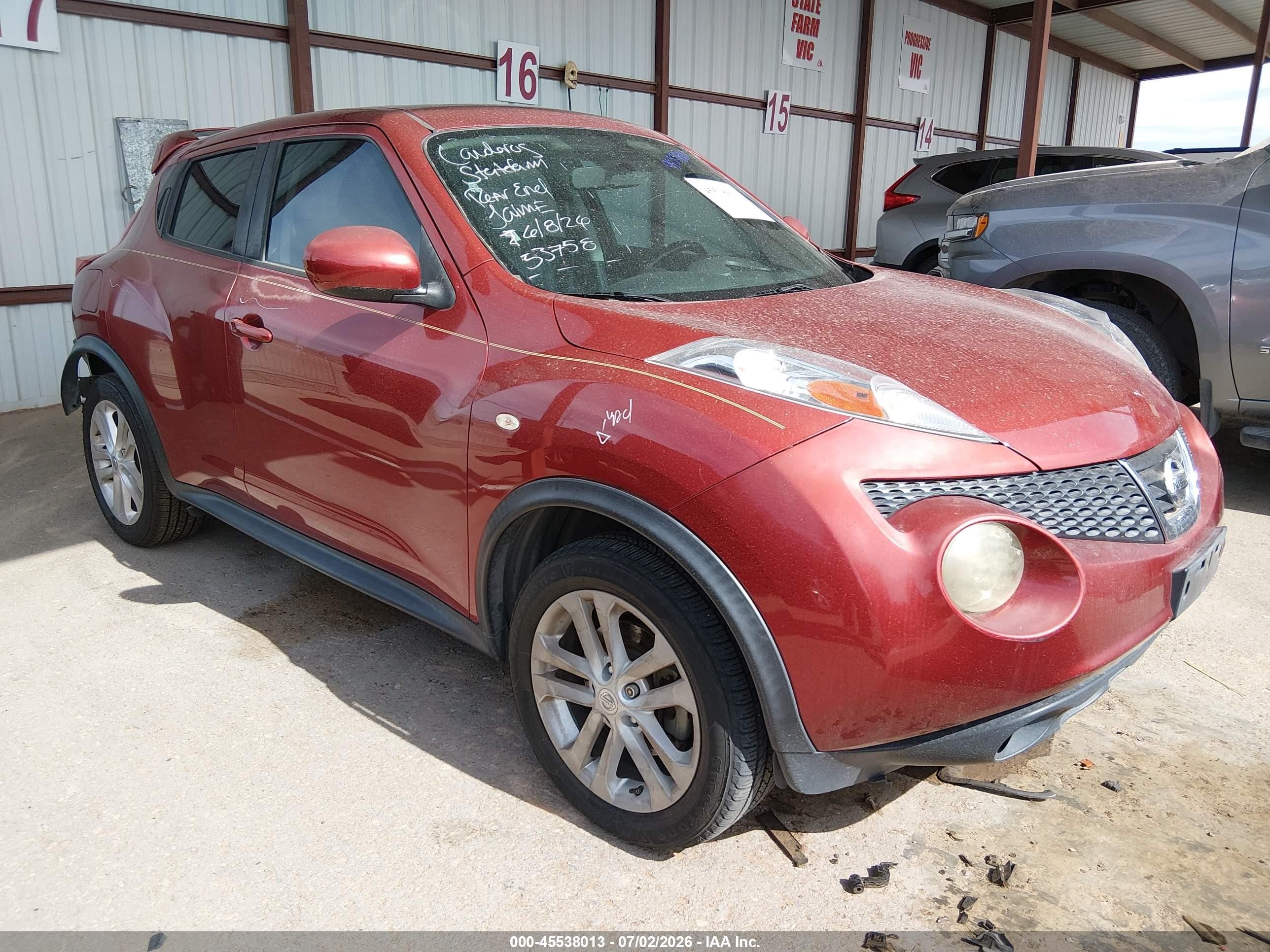 2012 Nissan Juke SL, VIN JN8AF5MR9CT106995 — Rear end