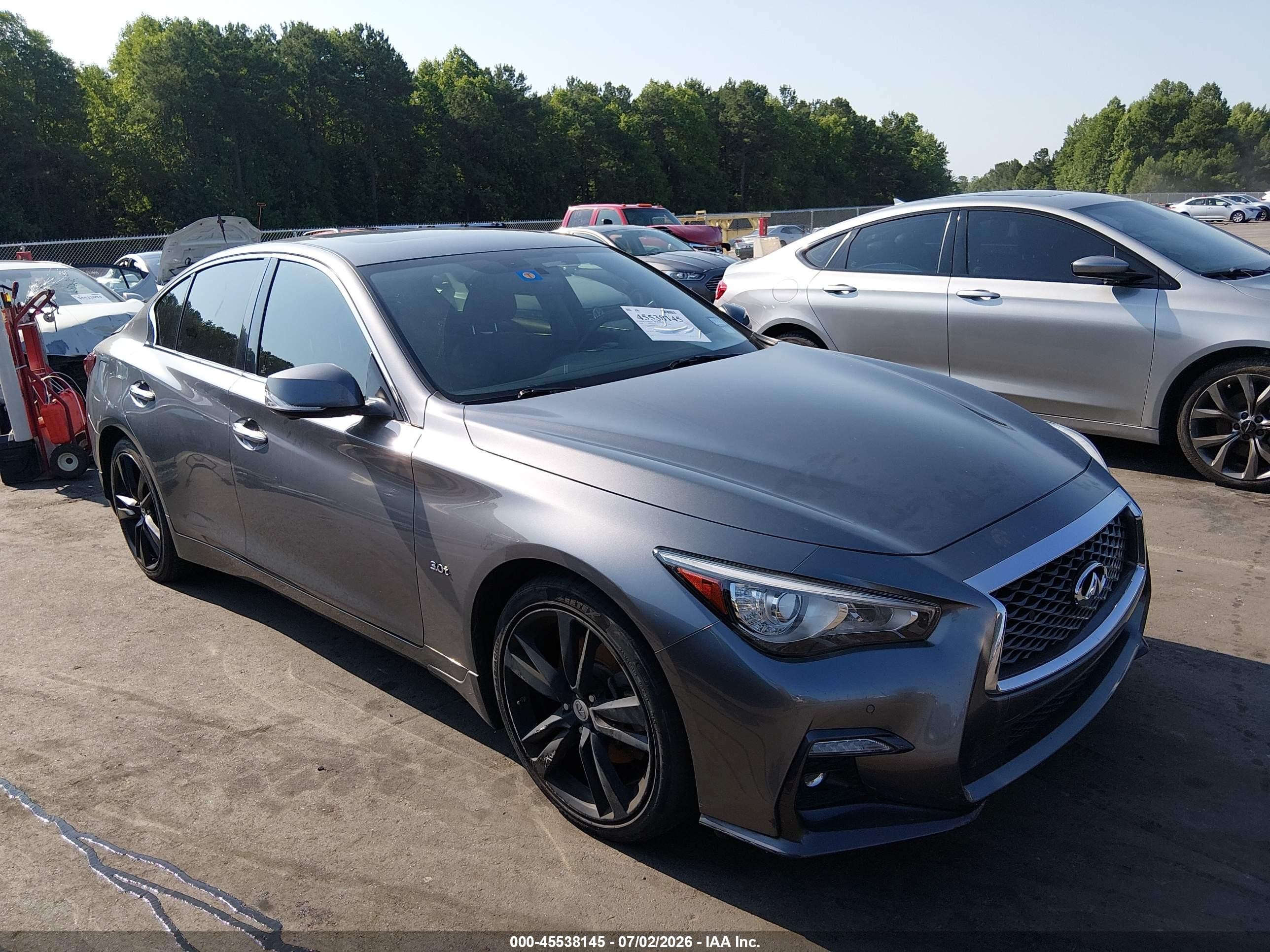 2019 Infiniti Q50 Signature Edition, VIN JN1EV7AP0KM541592 — Rear end