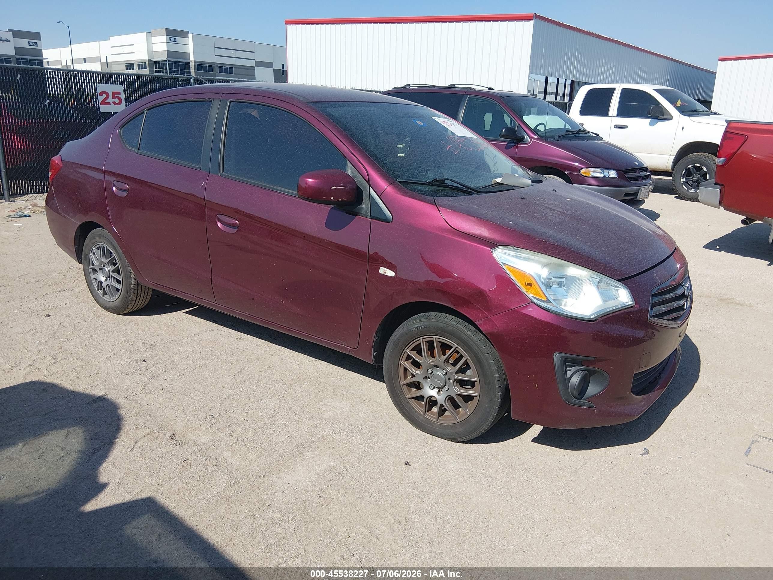 2017 Mitsubishi Mirage ES, VIN ML32F3FJ8HHF16389 — Normal wear
