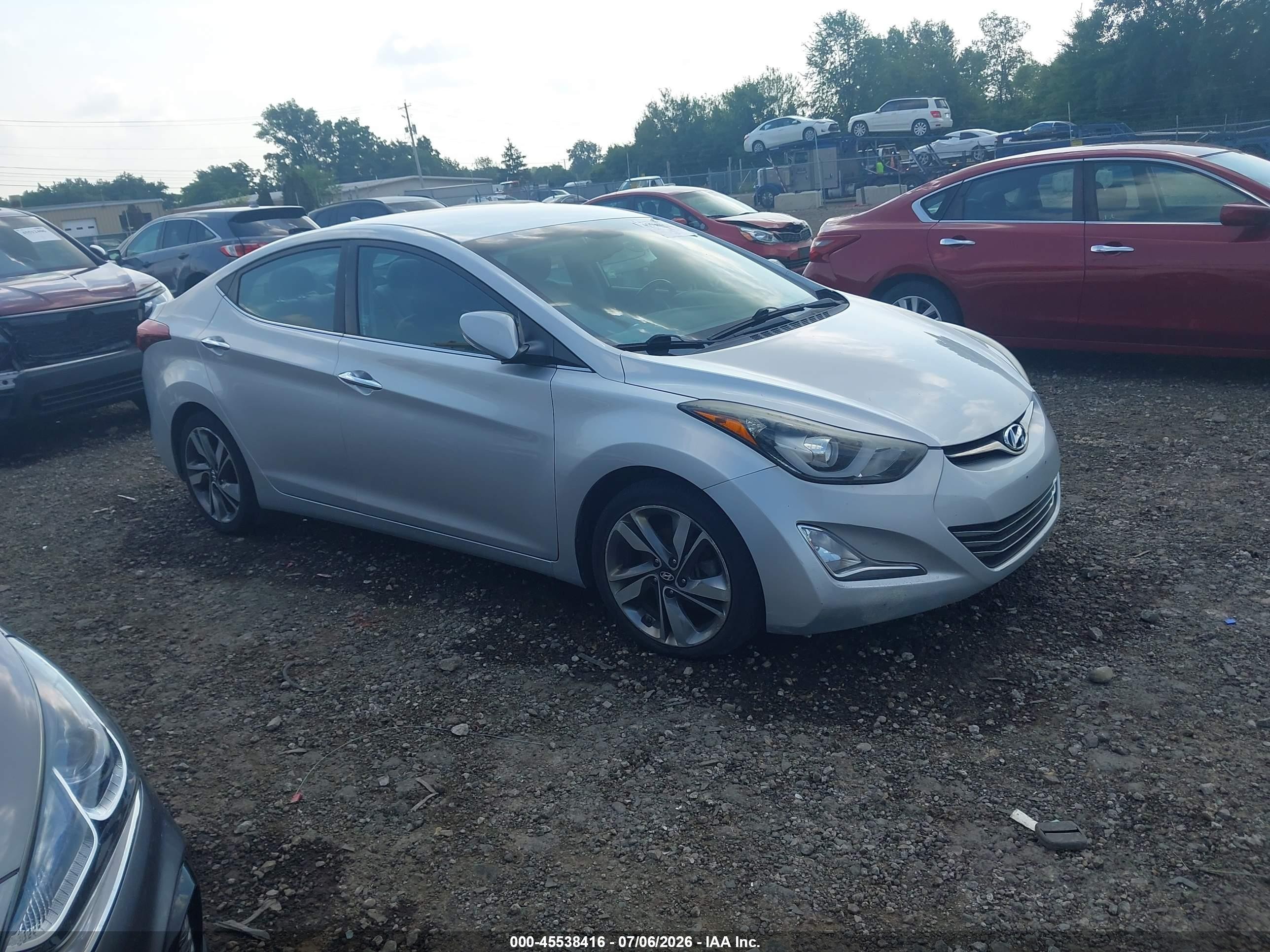 2014 Hyundai Elantra SE, VIN 5NPDH4AE7EH460374 — Theft recovery