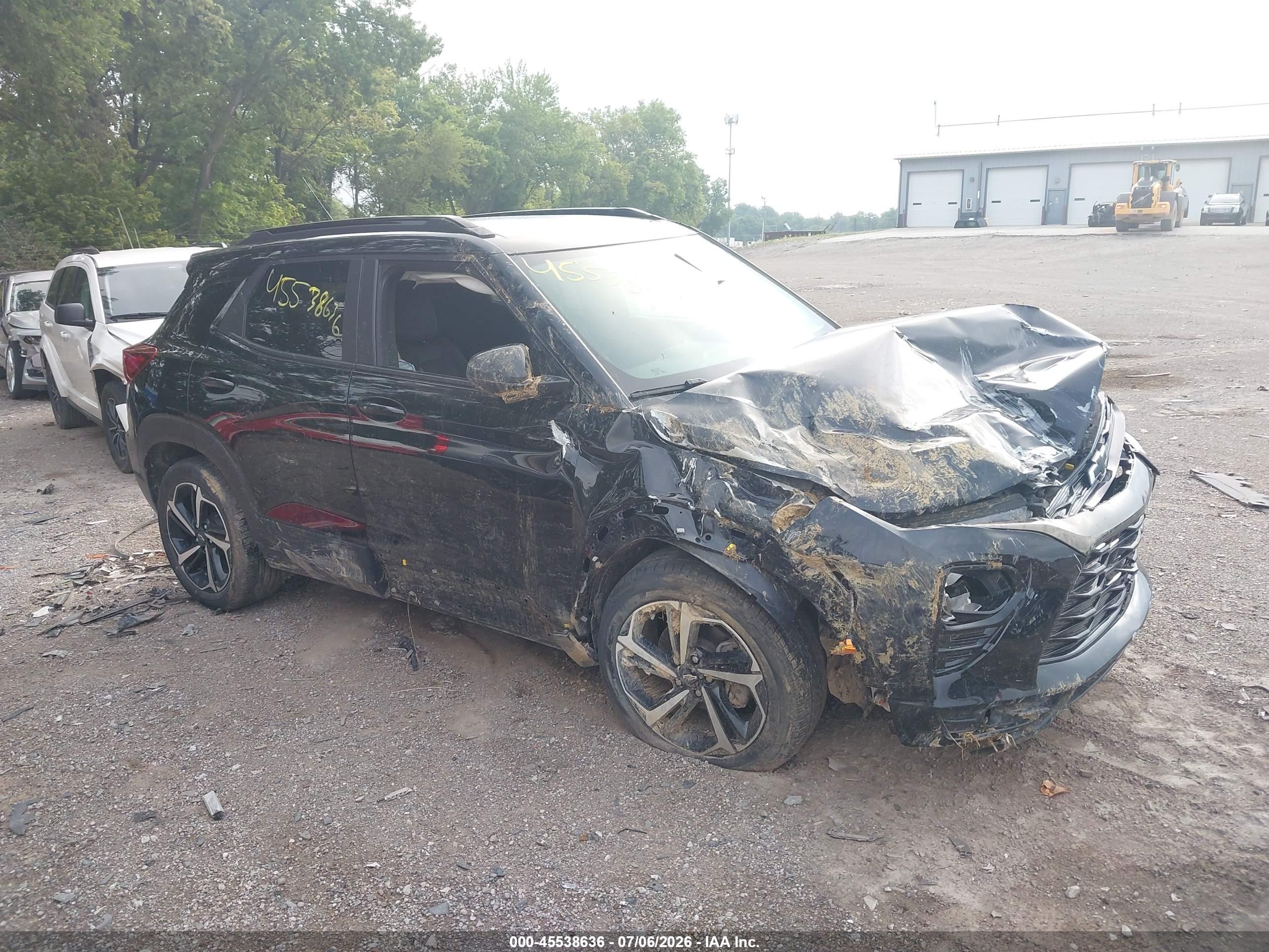 2022 Chevrolet TrailBlazer RS, VIN KL79MTSL4NB142056 — Rollover