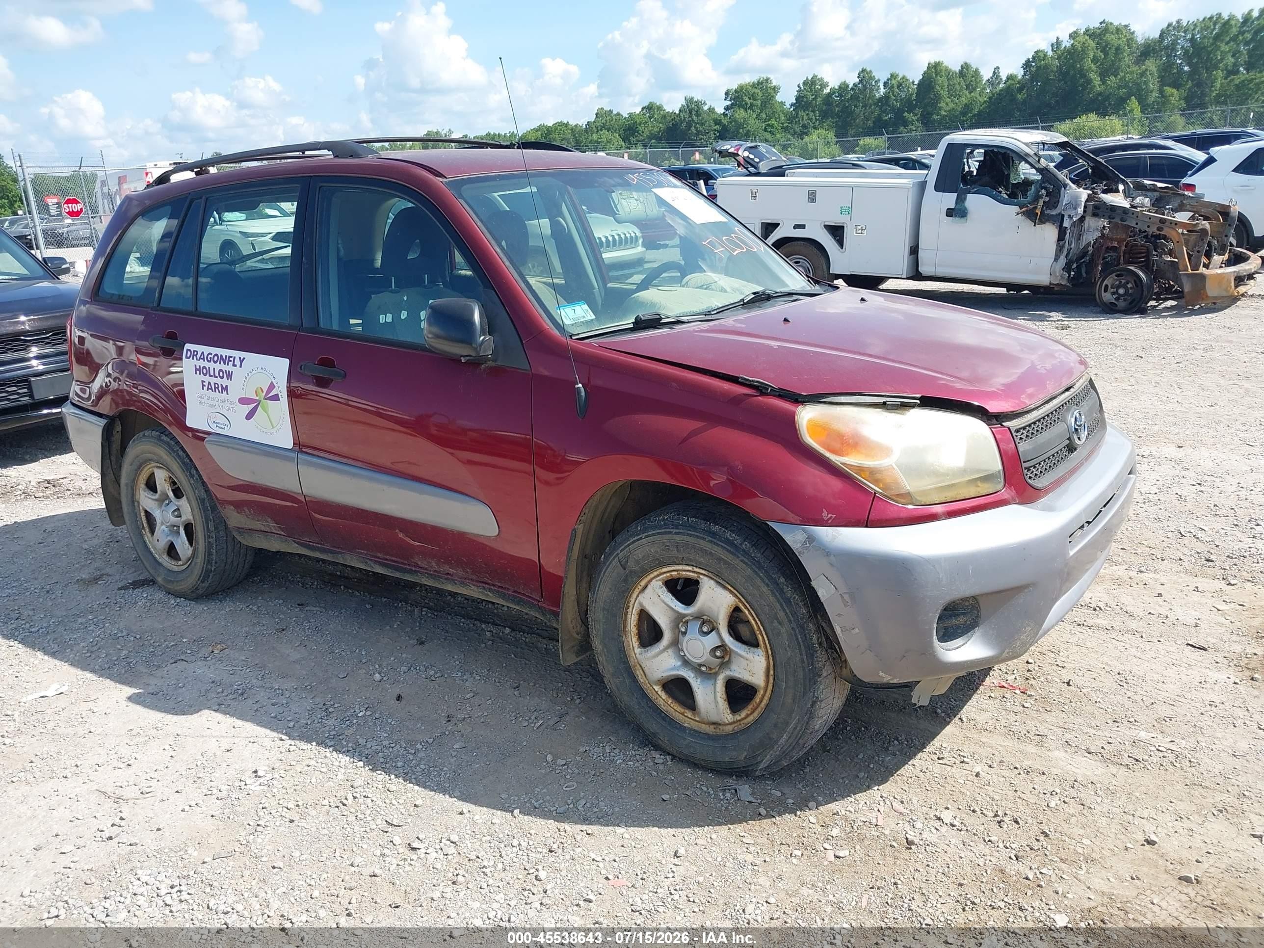 2005 Toyota RAV4, VIN JTEGD20V850049296 — Water / flood