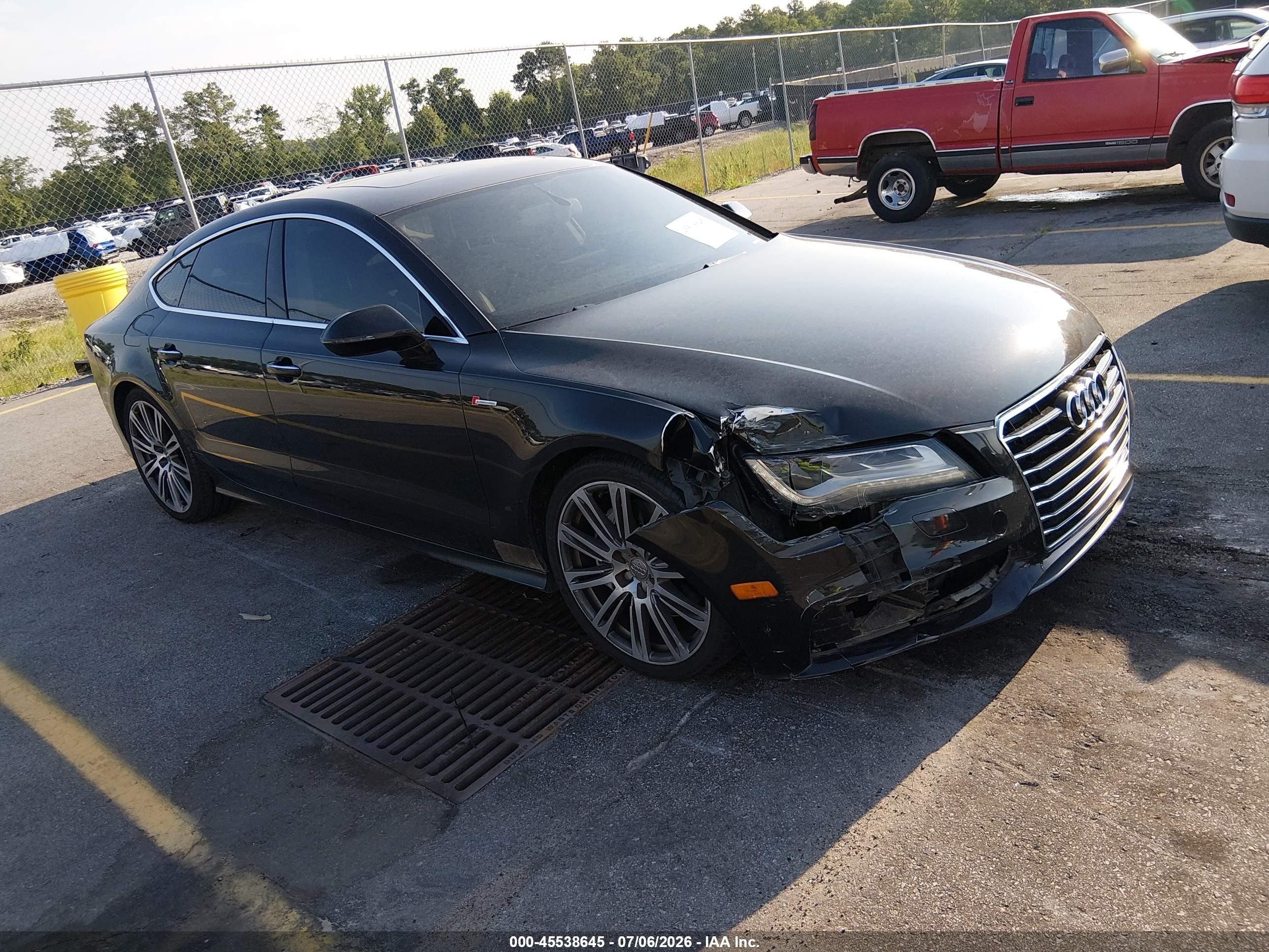 2012 Audi A7 Prestige, VIN WAUSGAFC9CN004158 — Front end