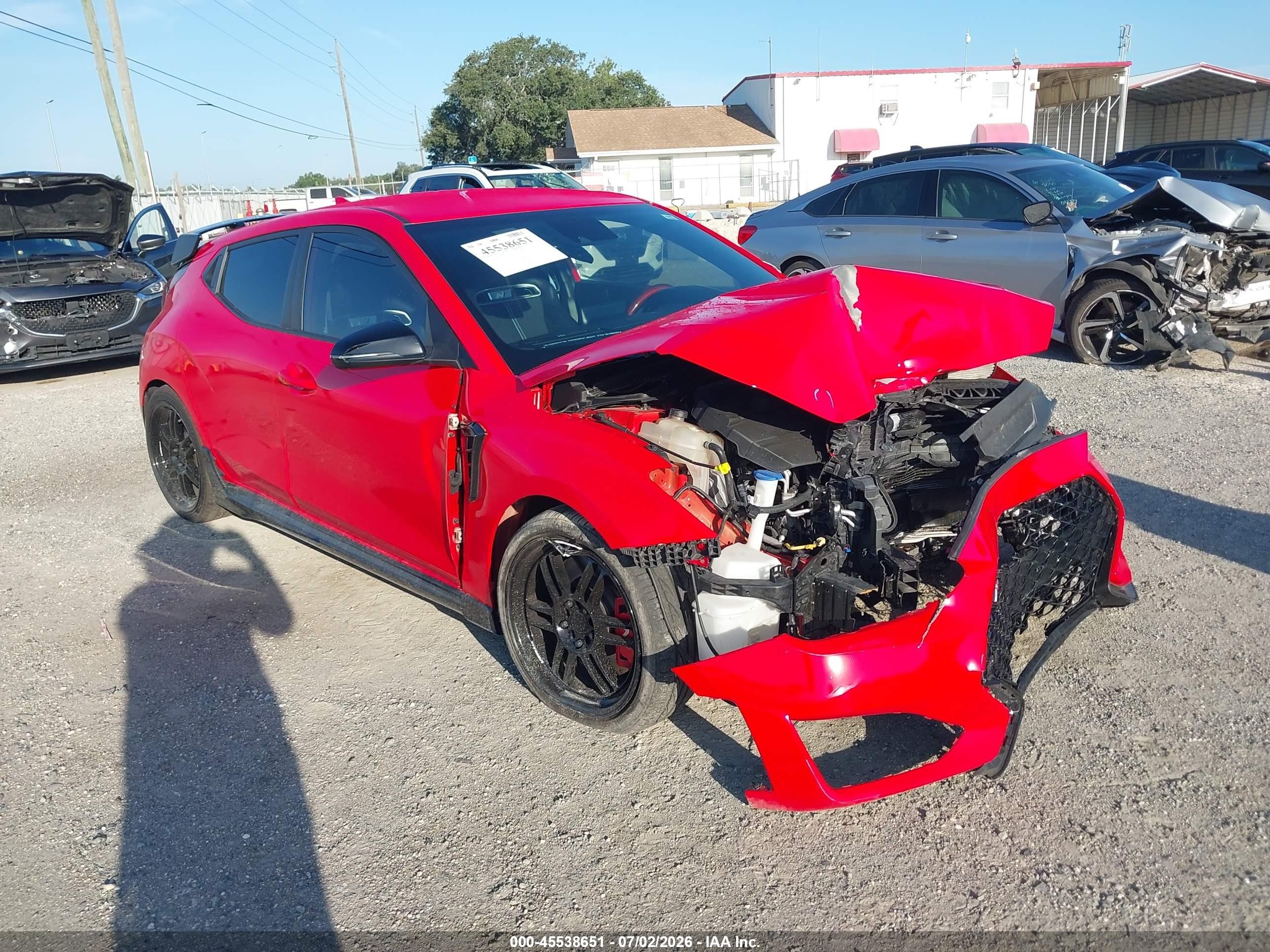 2022 Hyundai Veloster, VIN KMHT36AH6NU014105 — Biohazard / chemical