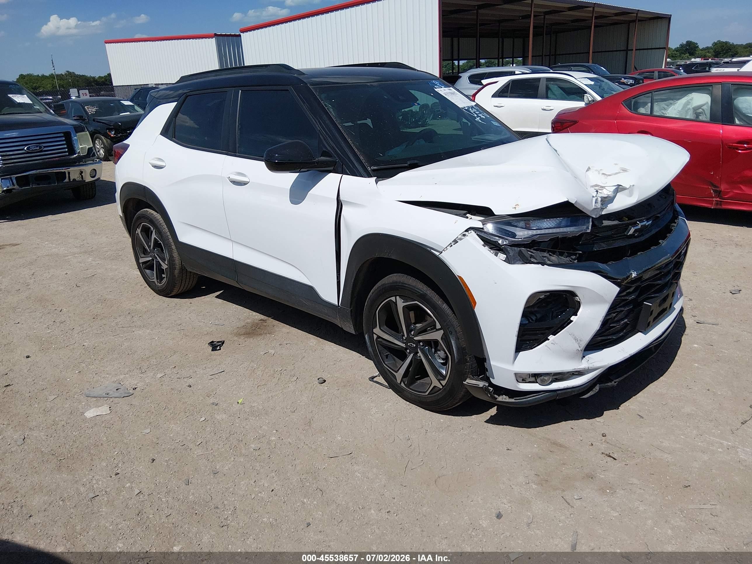 2023 Chevrolet TrailBlazer RS, VIN KL79MTSL3PB181062 — Front end